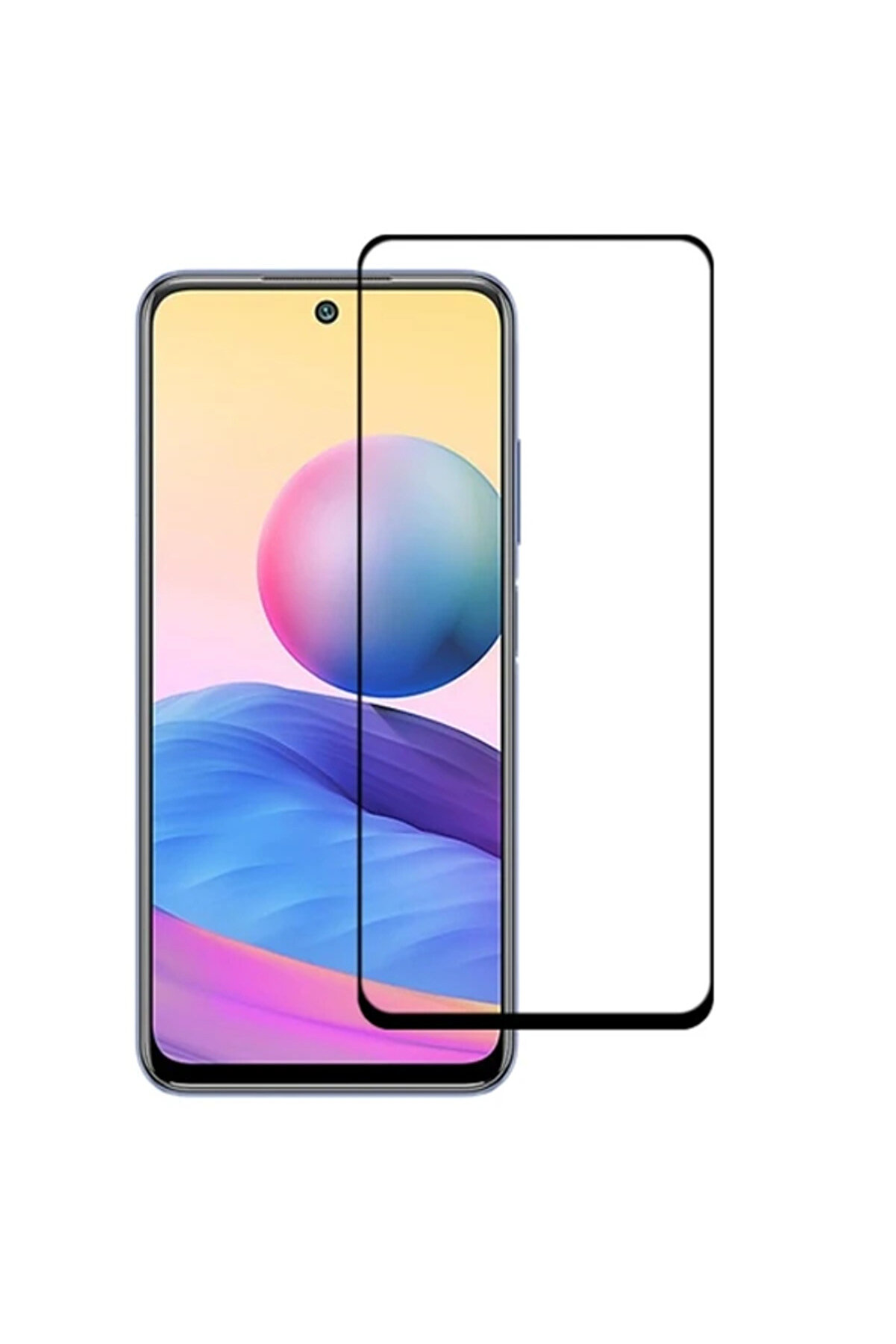 CepteToptan Xiaomi Redmi Note 10 Full Glue Full Kaplama Tempered Cam Ekran Koruyucu-(1903) - DROPX7470-8687