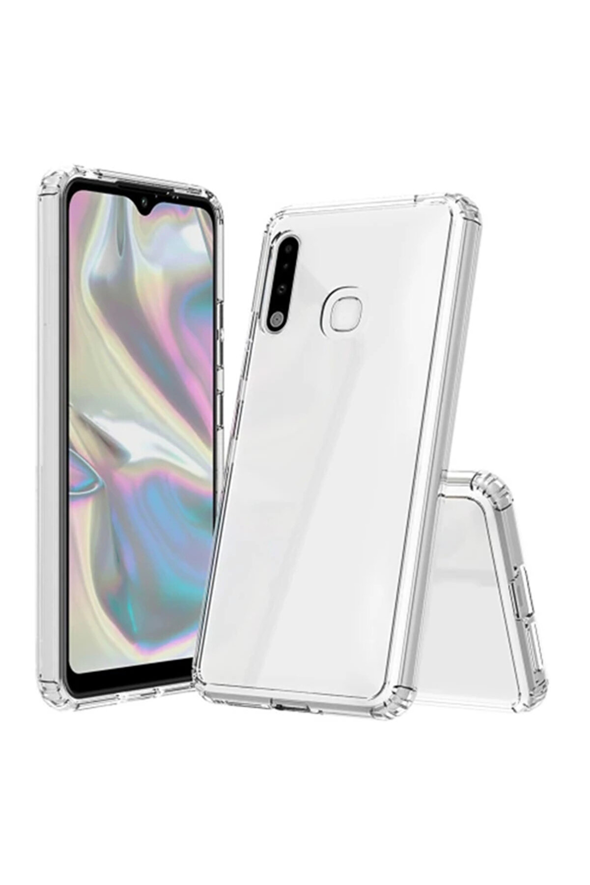 BEYLERBEYİ Ally SM Galaxy A70e Uyumlu Anti-Drop Darbe Emici Silikon kılıf Shockproof kılıf-(5775) -HRN9095-6565