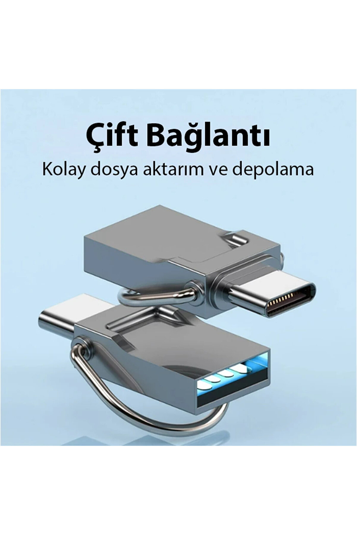 Ally 64Gb Type-C Usb Uyumlu Otg Flash Bellek - Usb 2.0 100Mb/S Flash Di̇sk-(5775) - Tms7217-9935