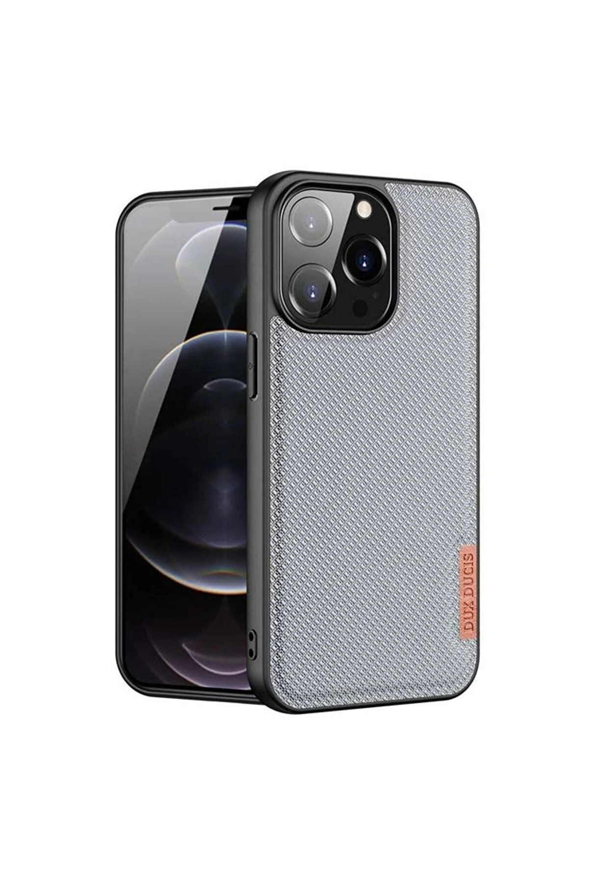 Dux Duci̇s Fi̇no Seri̇si̇ İphone 13 Pro Max Kılıf Premi̇um Dokuma Si̇li̇kon Kılıf-( - Dropx3922-7057