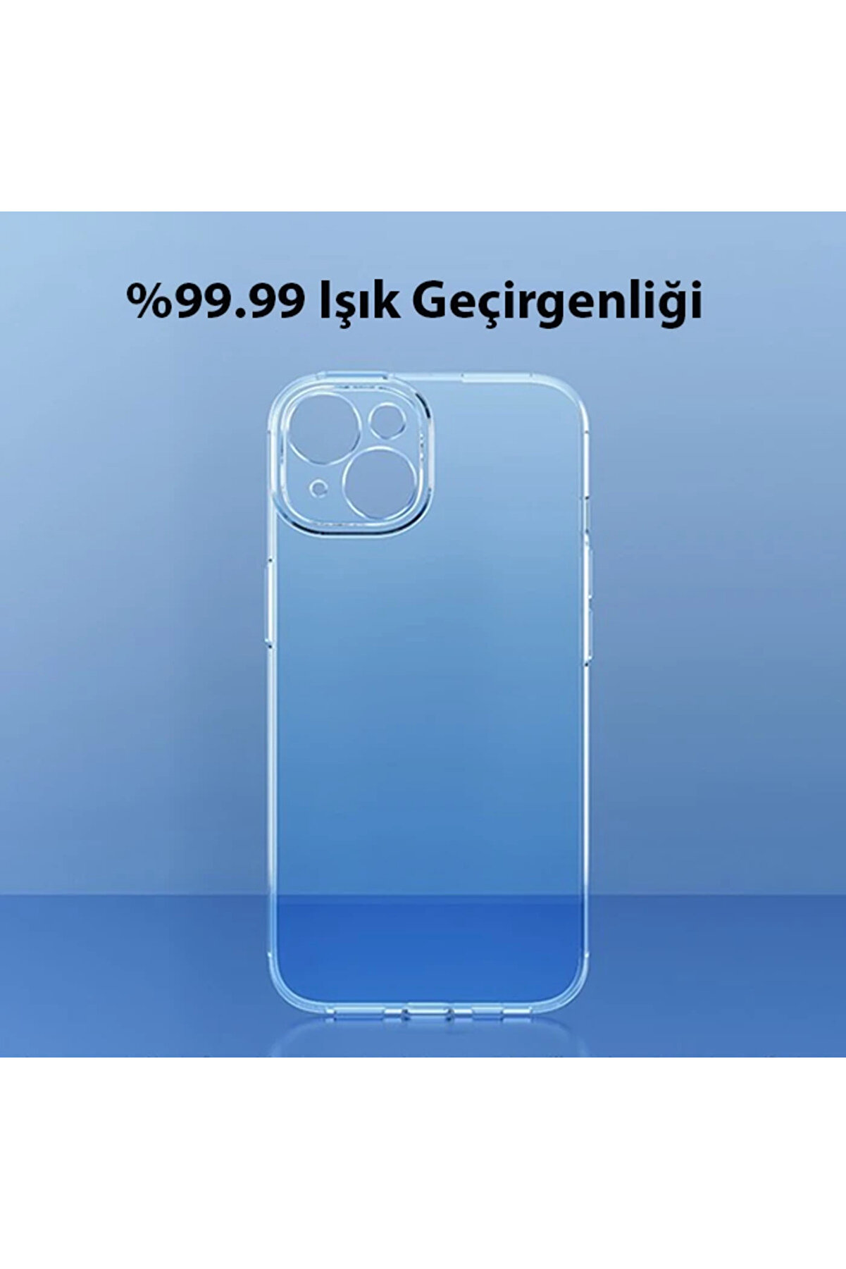 Si̇mple Case İphone 14 6.1 Kamera Korumalı İnce Si̇li̇kon Şeffaf Kılıf-(1903) - Dropx9590-9174