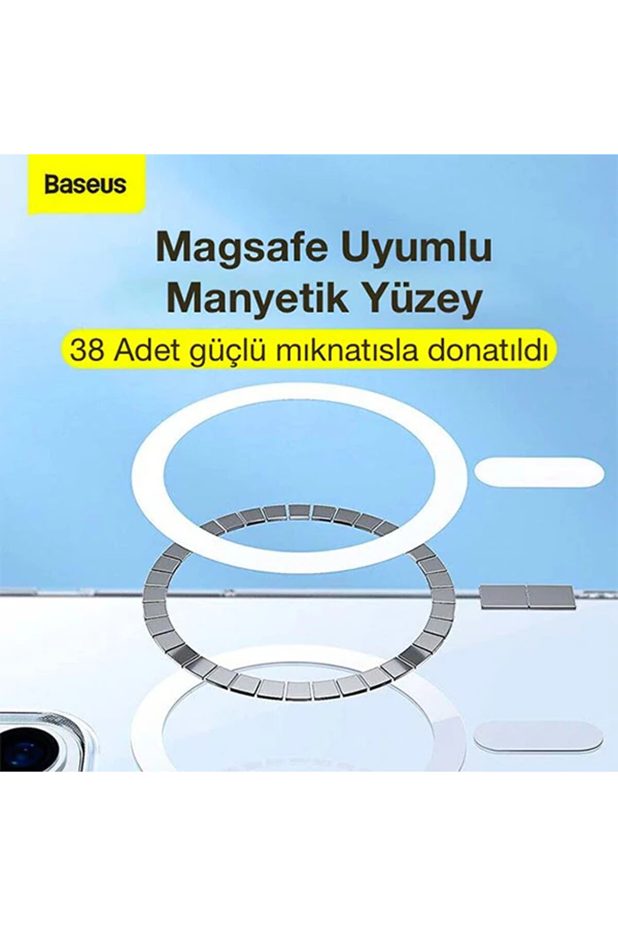 Crystal İphone 12 Pro Max Kılıf Magsafe Uyumlu Manyeti̇k Kılıf-(5775) - Gms9617-2712