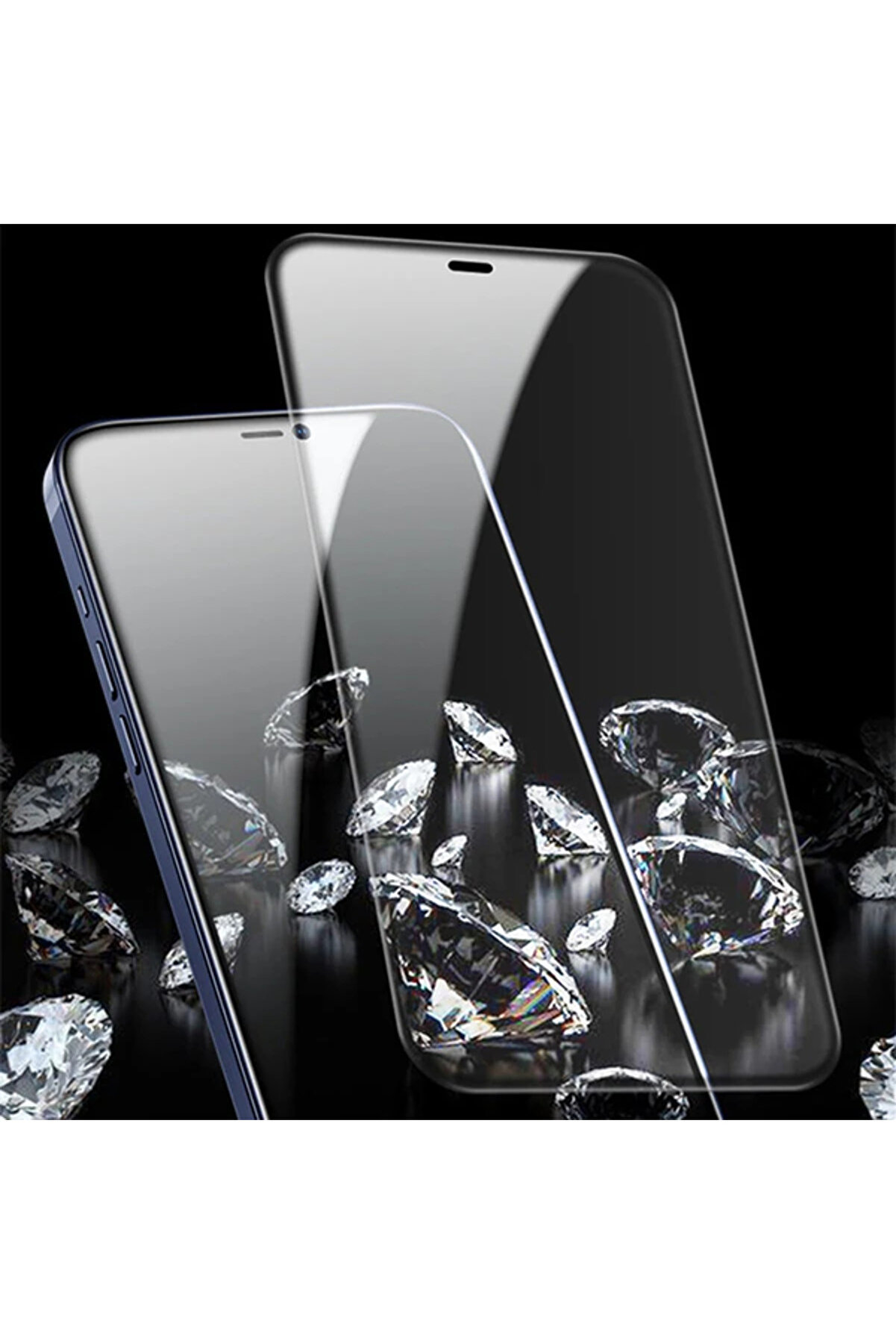 Gor İphone 12 Pro Max 6.7 Best Full Tempered Cam Ekran Koruyucu 2Adet+Takma Apa - Dropx5165-4030