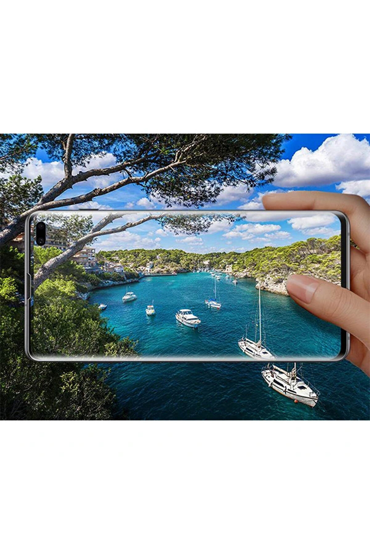 Gor Sm Galaxy S10 3D Kavi̇sli̇ Darbe Emi̇ci̇ Full Ekran Koruyucu 2 Adet Set-(1903) - Ckpg4431-2296