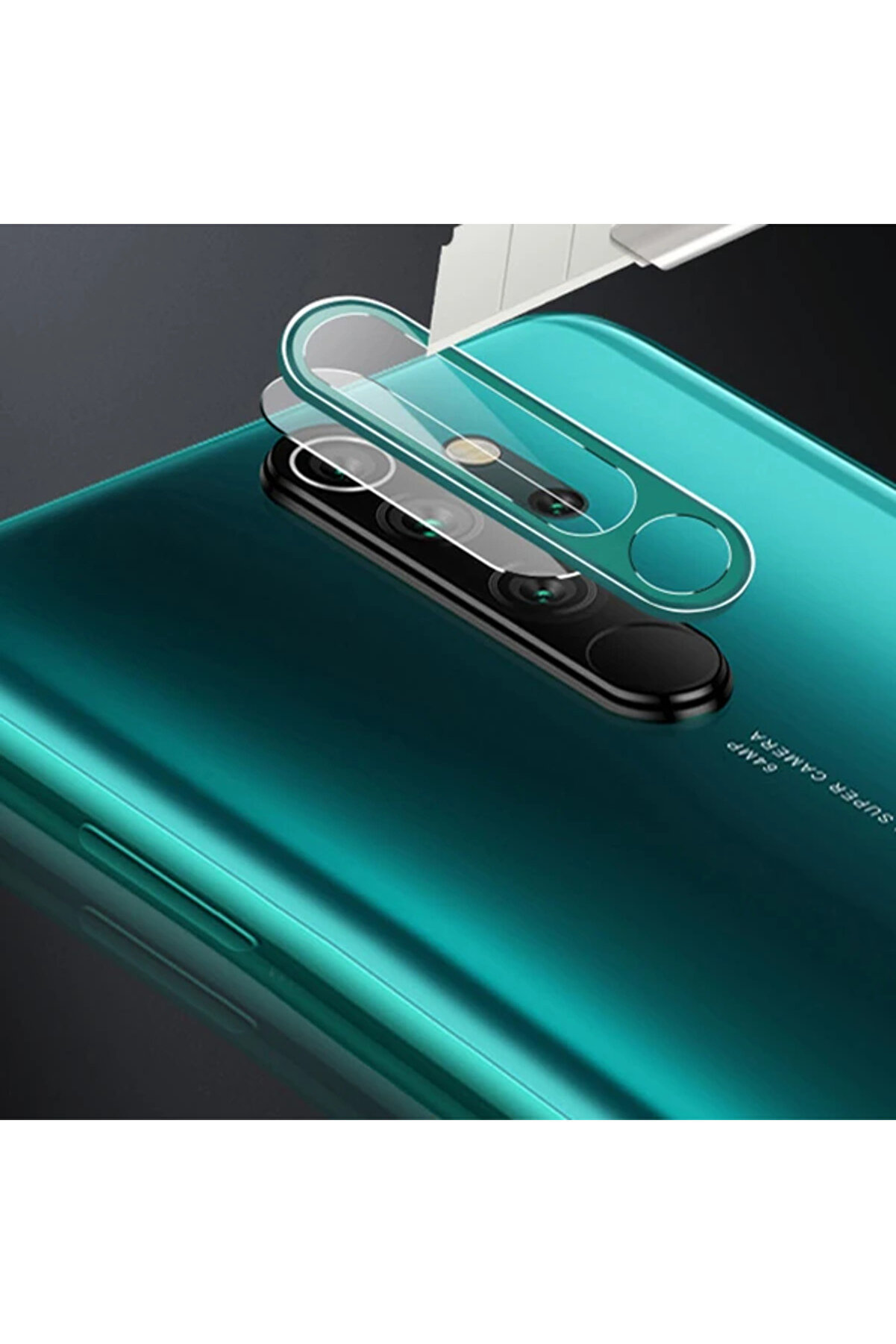 Xi̇aomi̇ Redmi̇ Note 8 Pro Kamera Koruma Cam+ Metal Lens Seti̇-(1903) - Dropx6679-1245
