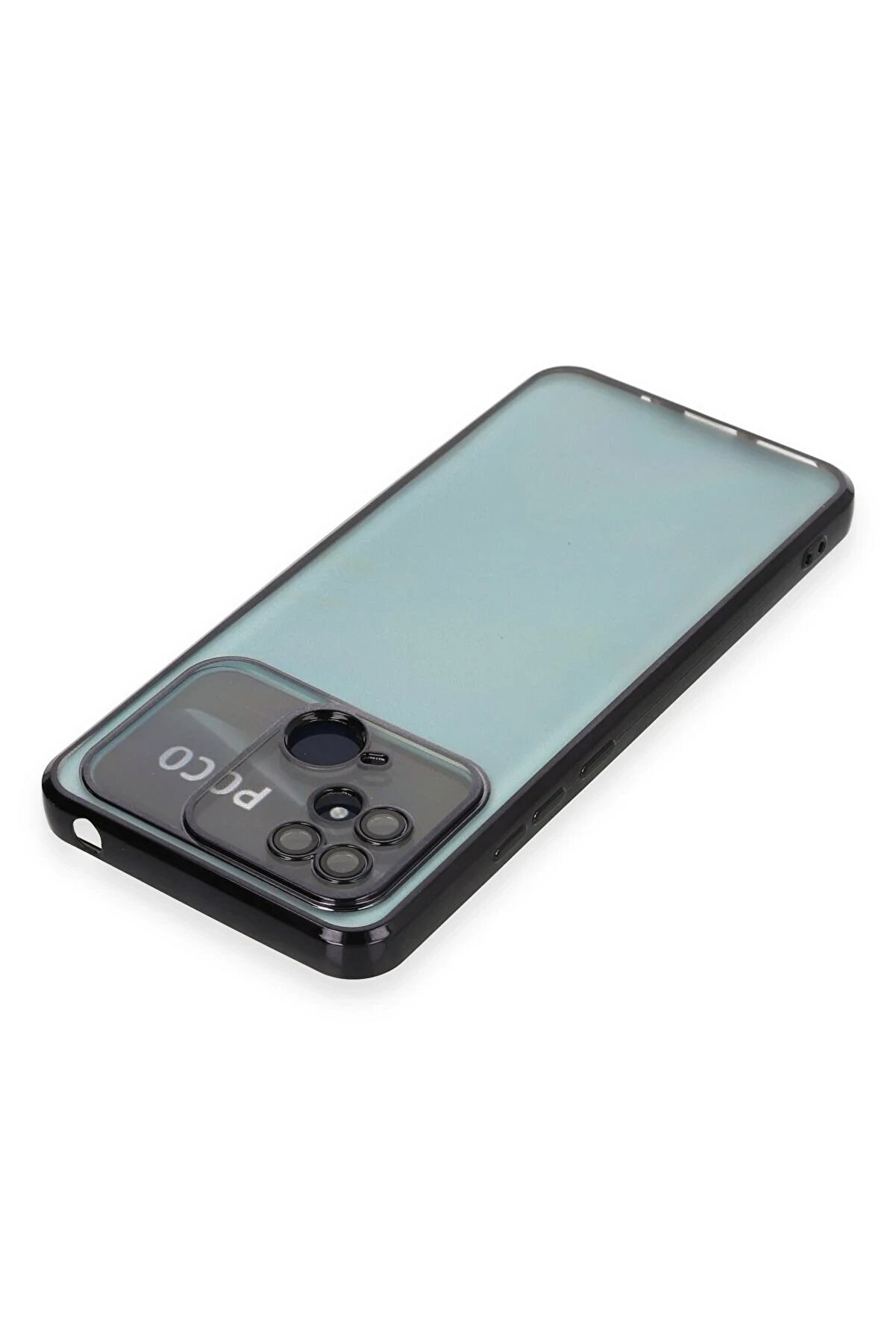 Xi̇aomi̇ Redmi̇ 10C Kılıf Lensli̇ Si̇li̇kon - Si̇yah - Dropx4253-4712