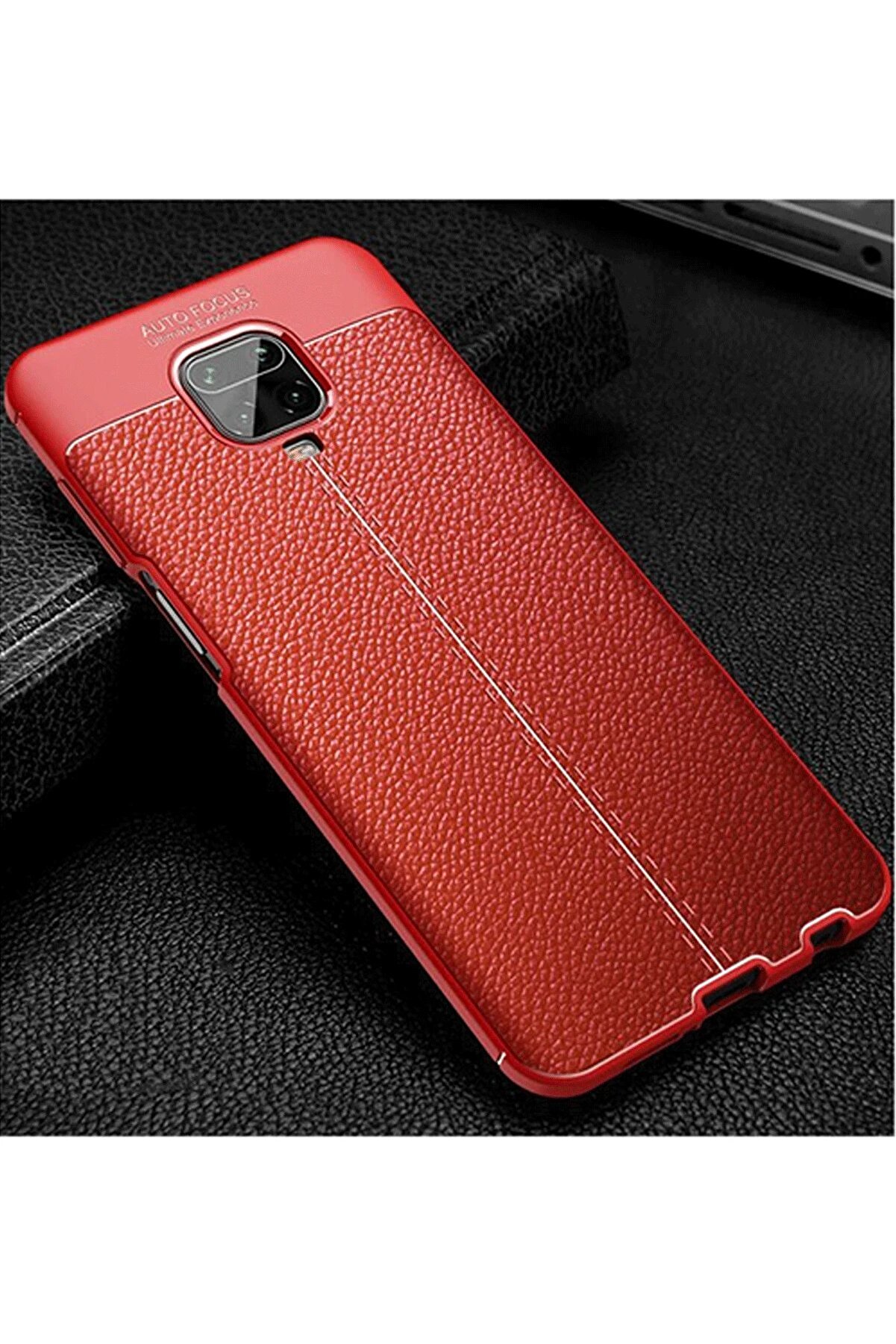Xi̇aomi̇ Redmi̇ Note 9 Pro Kılıf Auto Focus Kapak - Kırmızı - Dropx7576-4721