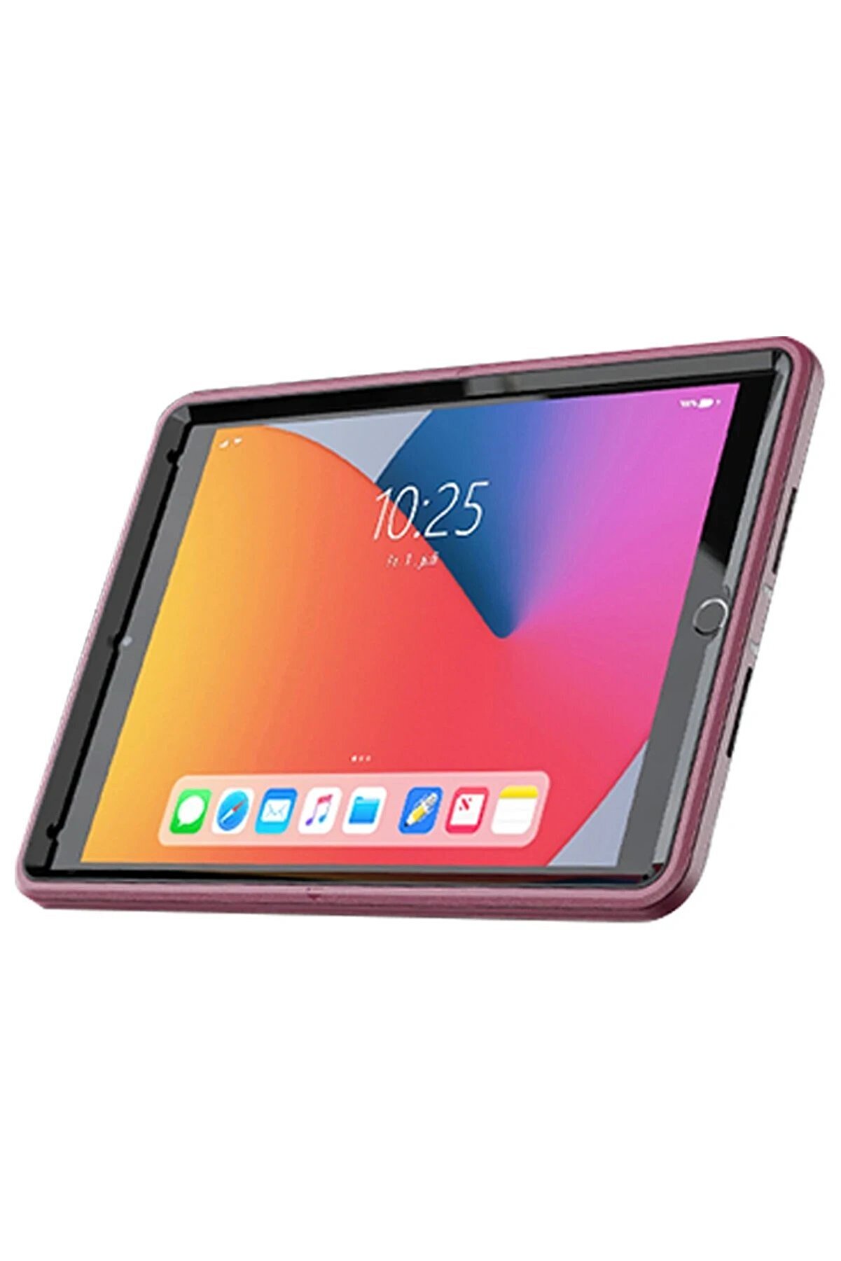 İpad 10.2 (7.Nesi̇l) Kılıf Hand Strap Tablet Kılıfı - Mürdüm - Dropx4518-5413