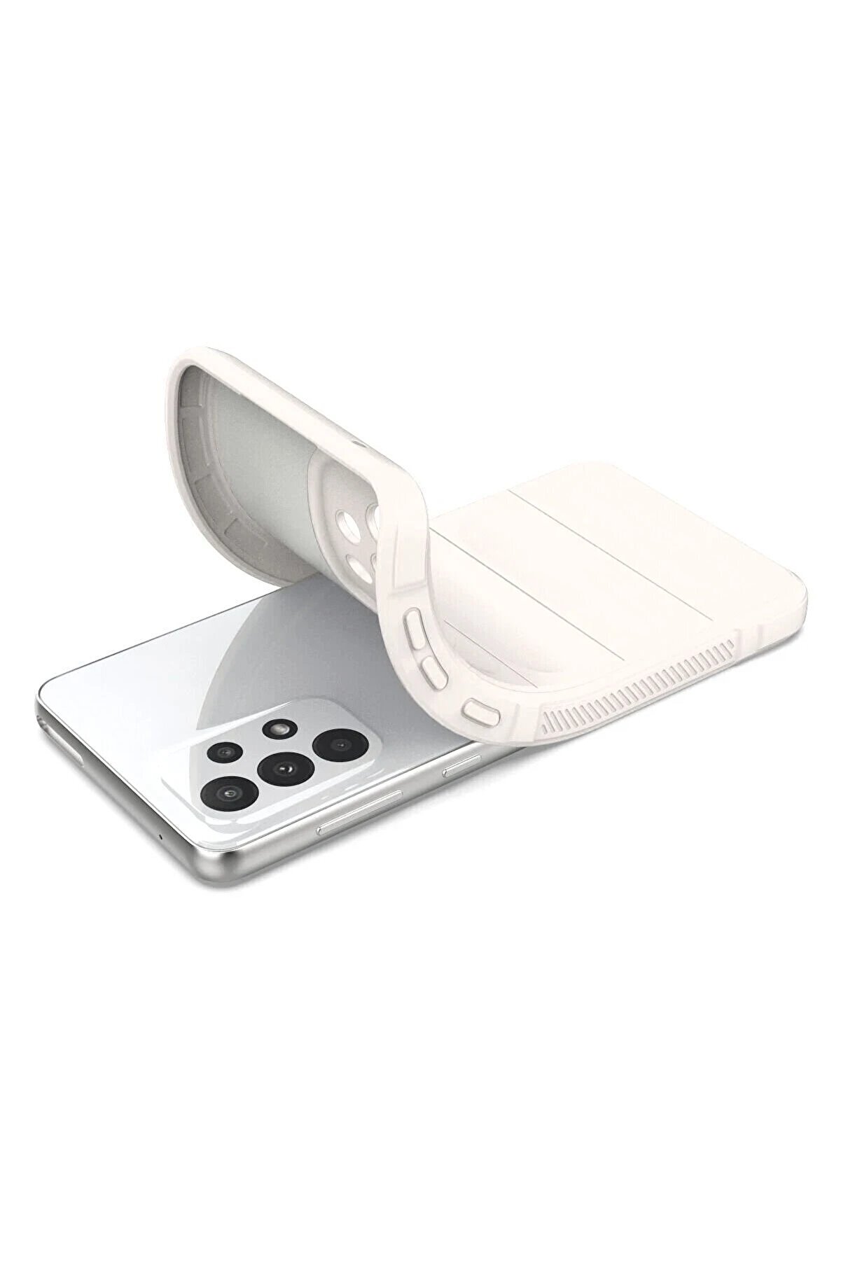 Samsung Galaxy A33 5G Kılıf Opti̇mum Si̇li̇kon - Krem - Dropx4539-8892