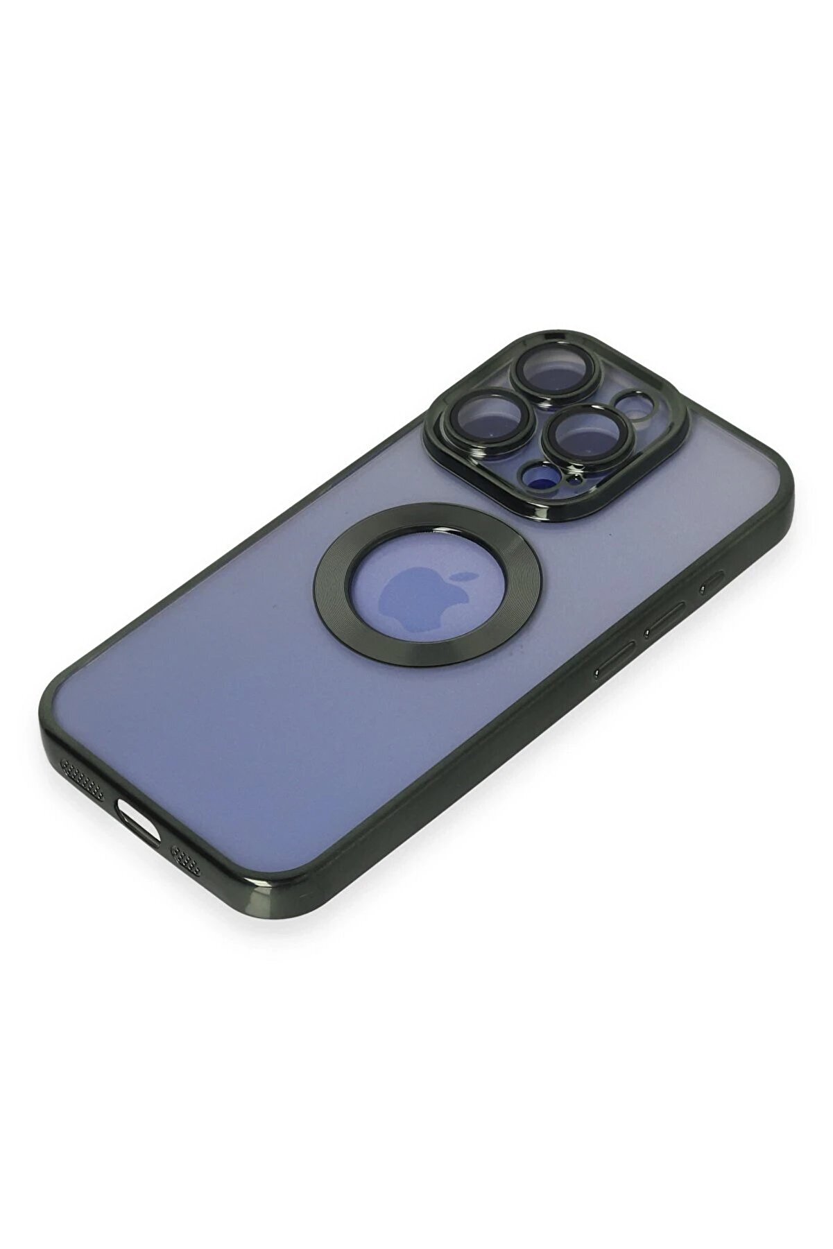 İphone 15 Pro Kılıf Slot Si̇li̇kon - Köknar Yeşi̇li̇ - Dropx5978-5020