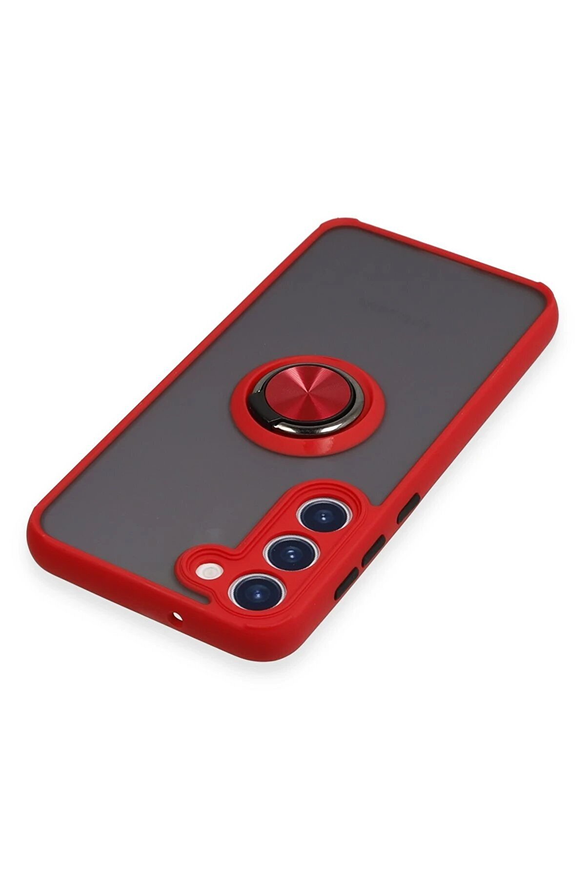 Samsung Galaxy S23 Plus Kılıf Montreal Y&uuml;z&uuml;kl&uuml; Si̇li̇kon Kapak - Kırmızı - Dropx5773-6907