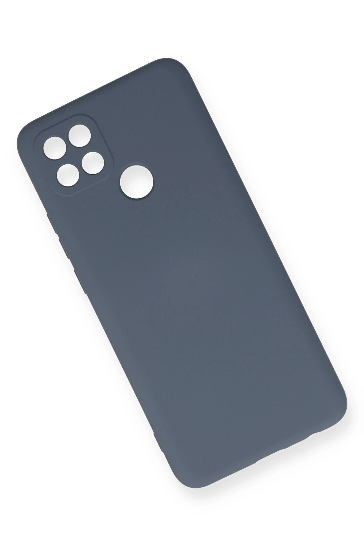 Oppo A15 Kılıf Nano İçi̇ Kadi̇fe Si̇li̇kon - Gri̇ - Dropx5141-2000