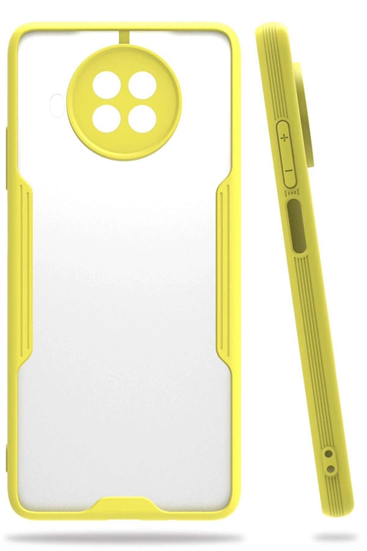 CepteToptan Xiaomi Mi 10T Lite Kılıf Platin Silikon - Sarı - DROPX8912-1198