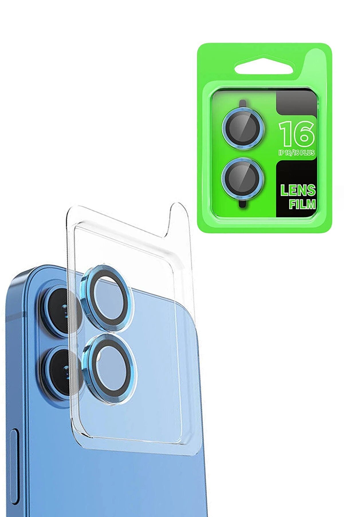CepteToptan iPhone 16 Raze Metal Kamera Lens - Lacivert - DROPX3141-4485