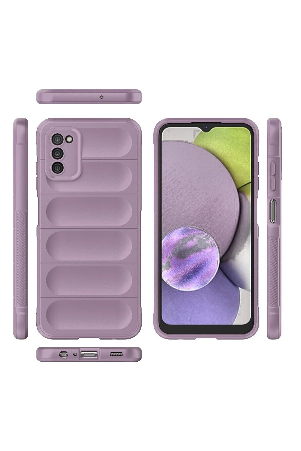 Samsung Galaxy A03S Kılıf Opti̇mum Si̇li̇kon - Mor - Dropx6943-7241