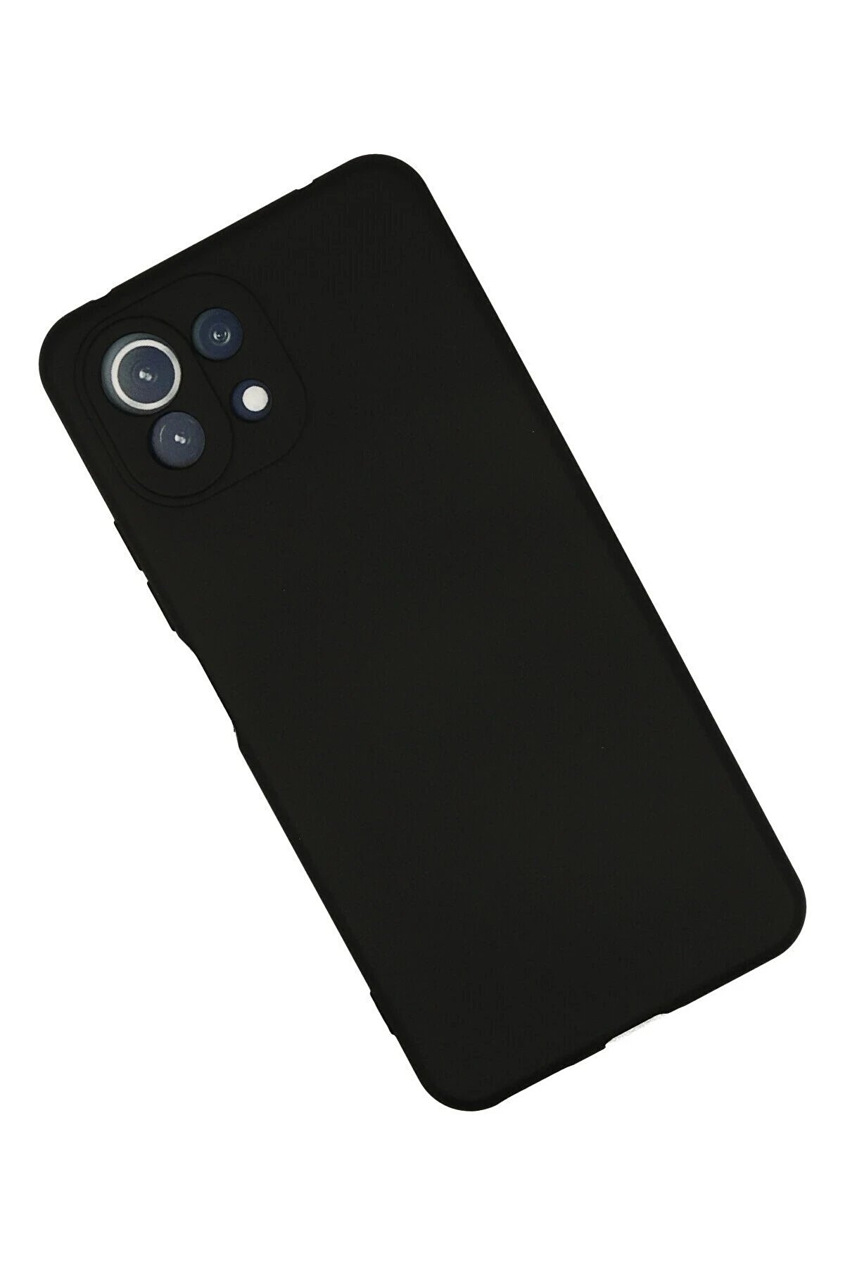 Xi̇aomi̇ Mi̇ 11 Li̇te Kılıf Nano İçi̇ Kadi̇fe Si̇li̇kon - Si̇yah - Dropx2089-1356