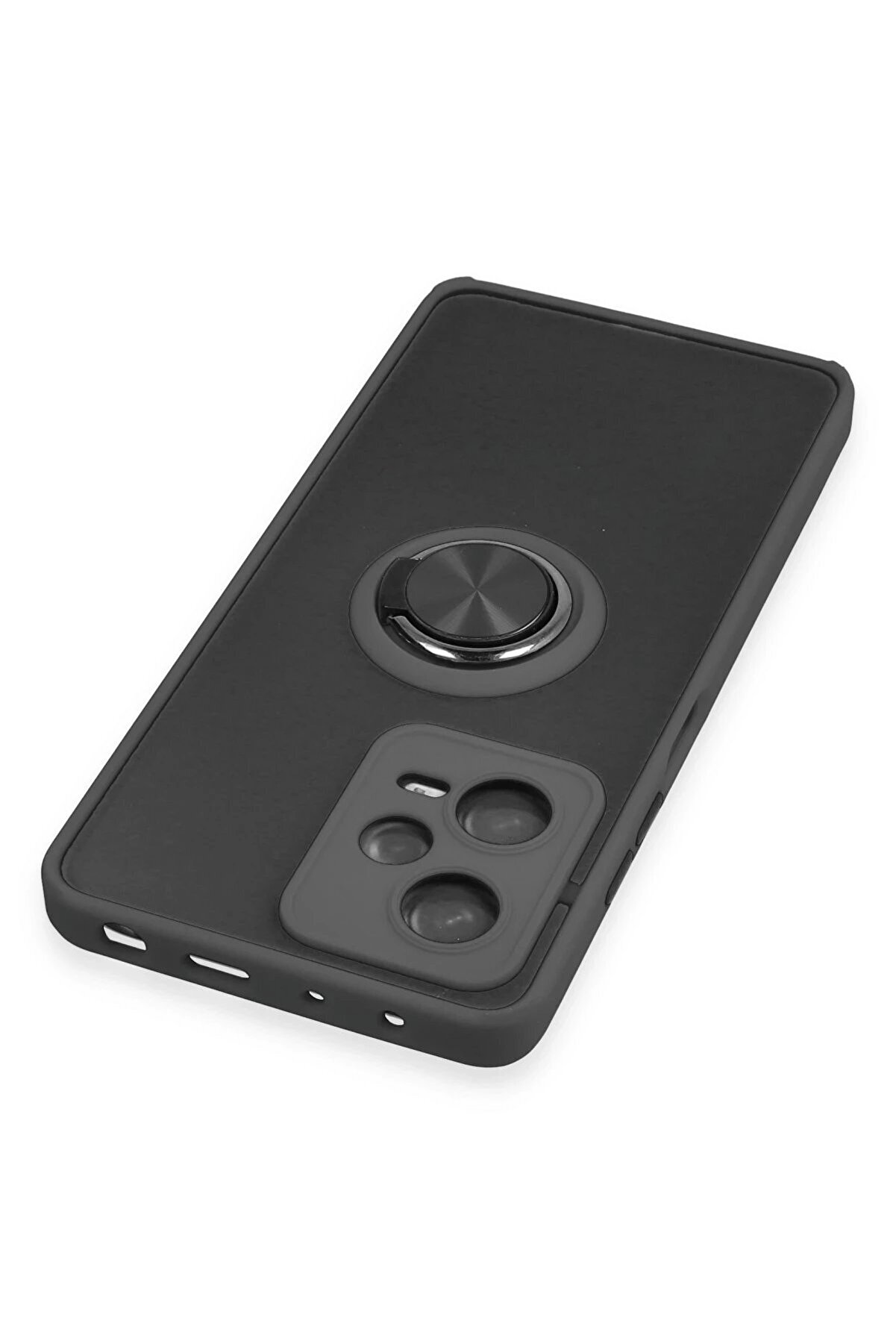 Xi̇aomi̇ Redmi̇ Note 12 5G Kılıf Montreal Y&uuml;z&uuml;kl&uuml; Si̇li̇kon Kapak - Si̇yah - Dropx7934-4961