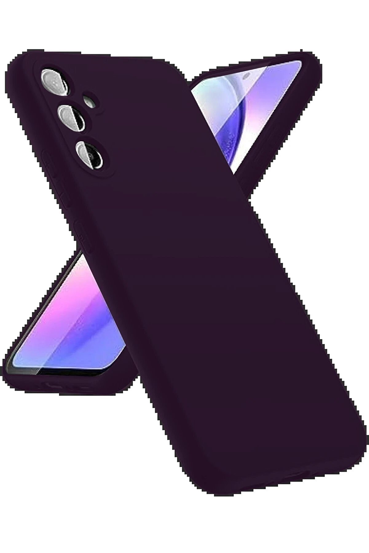 Samsung Galaxy A24 4G Kılıf Fi̇rst Si̇li̇kon - Mor - Dropx6761-8108