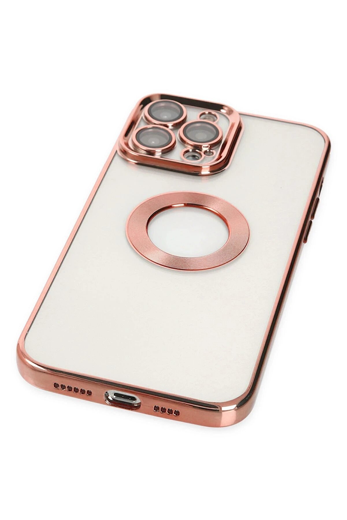 İphone 14 Pro Kılıf Slot Si̇li̇kon - Rose Gold - Dropx1934-8982