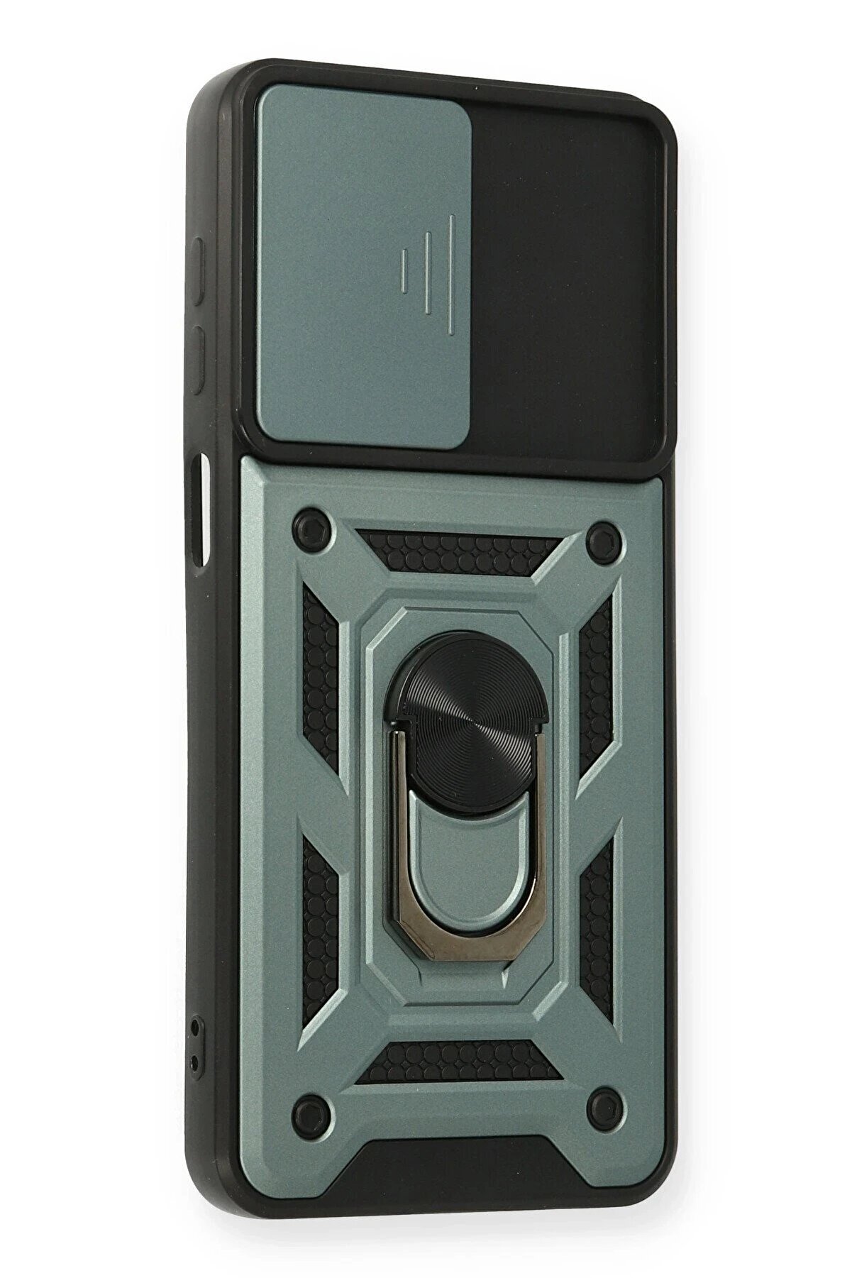 Newface Samsung Galaxy A12 Kılıf Pars Lens Y&uuml;z&uuml;kl&uuml; Si̇li̇kon - Yeşi̇l