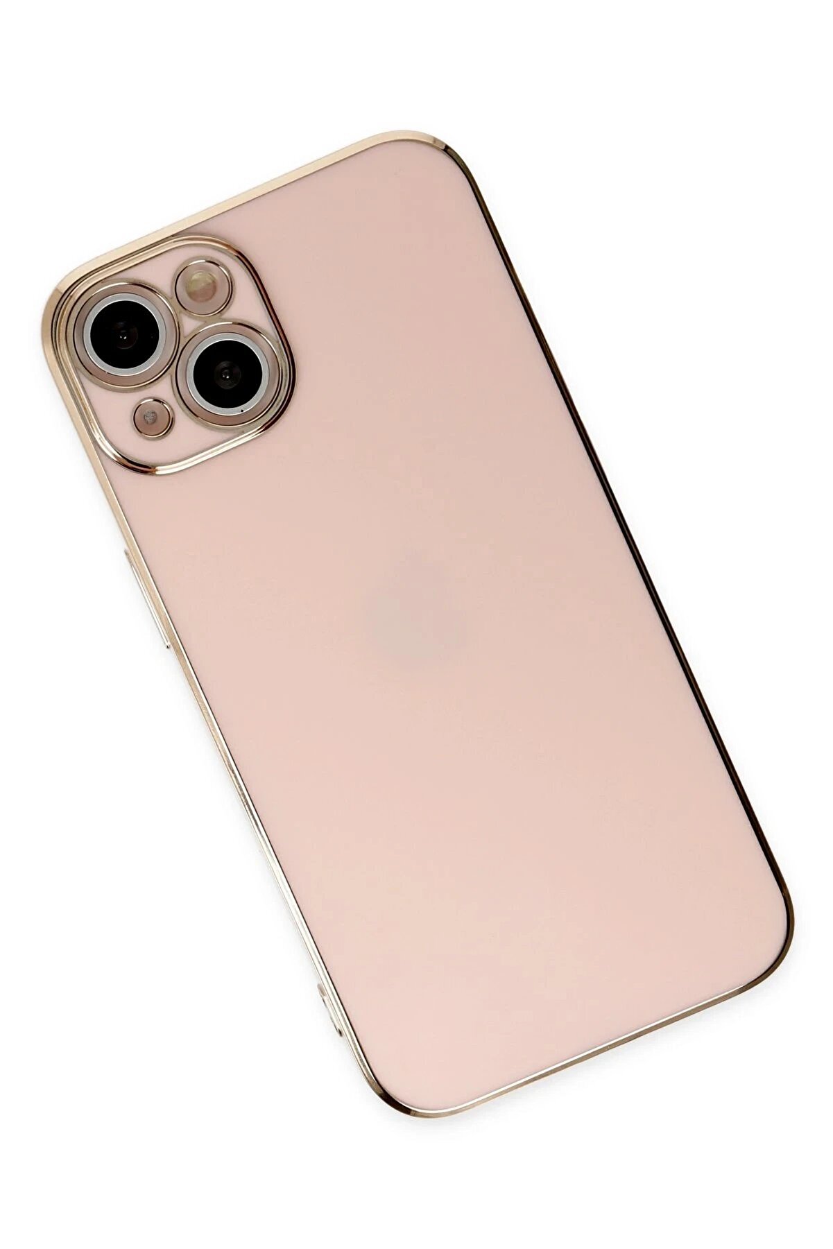 İphone 14 Kılıf Volet Si̇li̇kon - Pembe