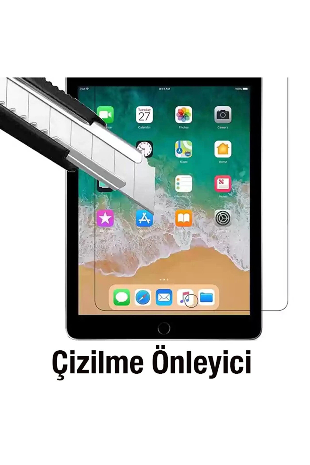 Ally İpad 9.7 Tempered Kırılmaz Cam Ekran Koruyucu-(5775)