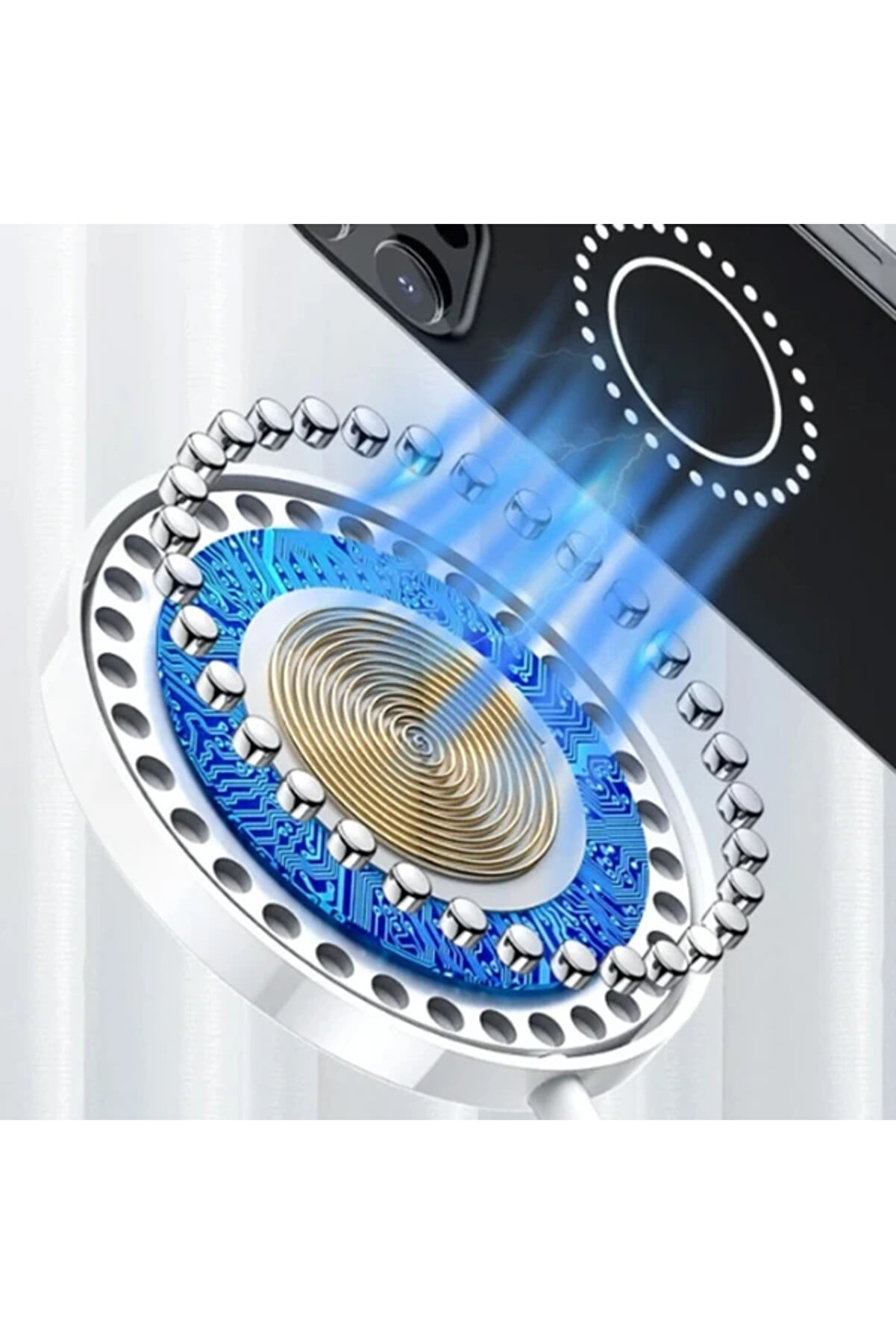 Wekome Magsafe 15W Ultra İnce Mıknatıslı Kablosuz Wi̇reless Şarj-(5775) - Gms1068-9303