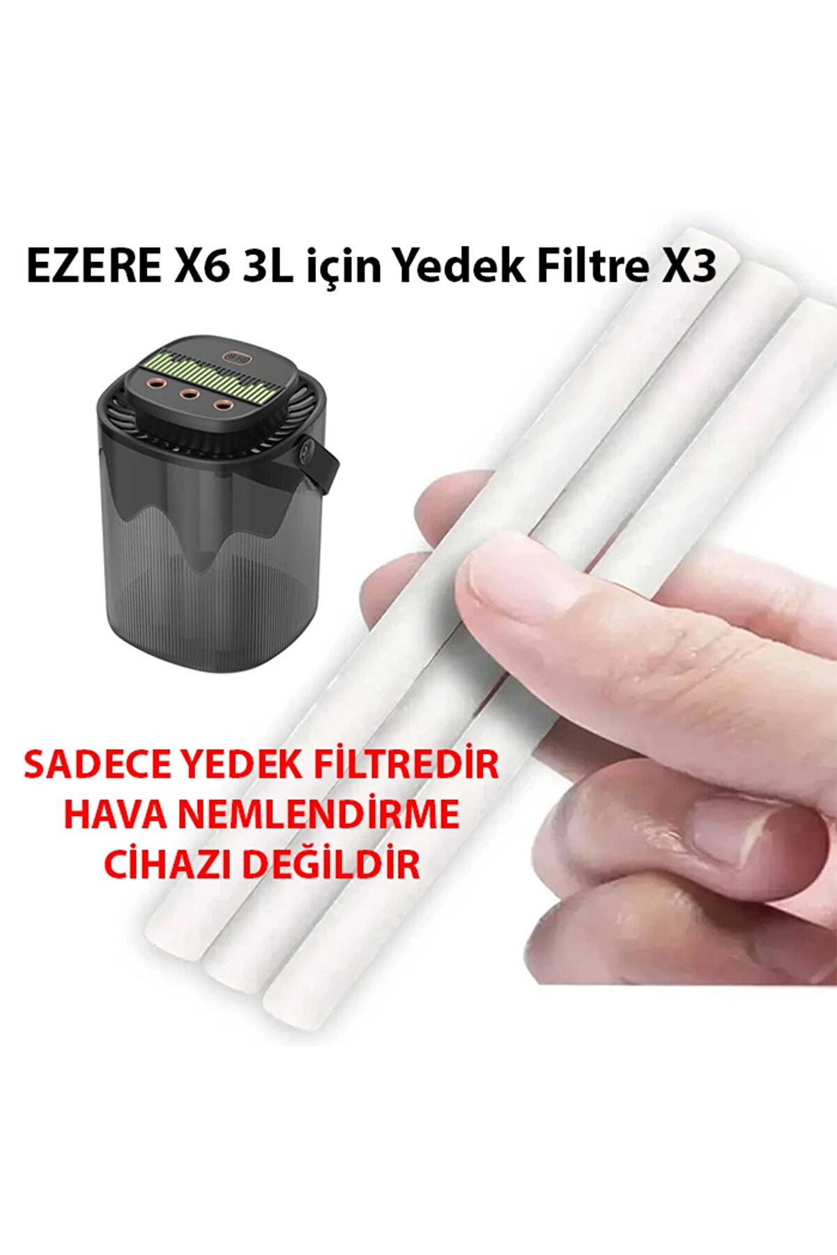 Ezere X6 3L İçi̇n Yedek Fi̇ltre X3-(1903) - Dropx7761-8668