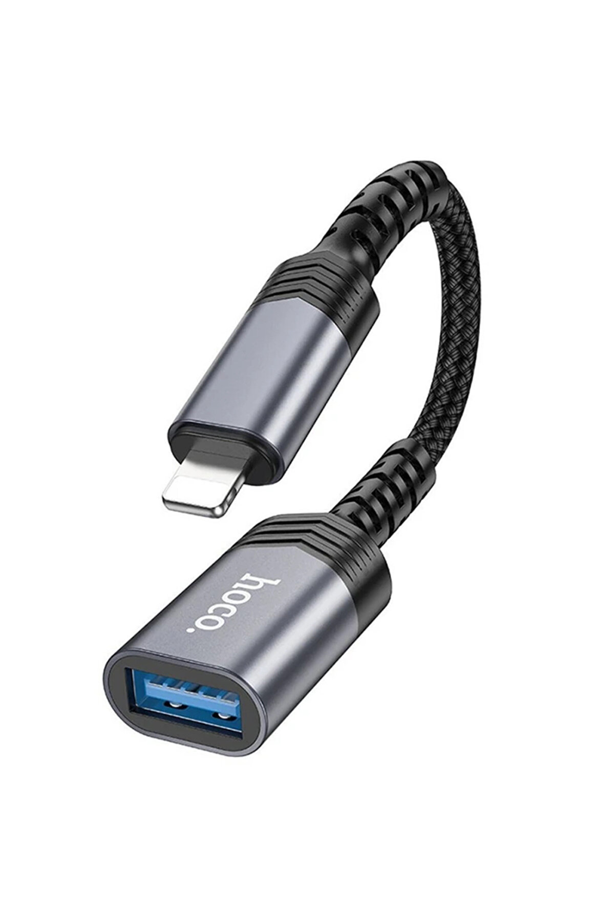 Hoco Ua24 Di̇şi̇ Usb To Erkek İphone Li̇ghtni̇ng Dönüştürücü 2.0 Converter-(1 - Dropx9923-3663