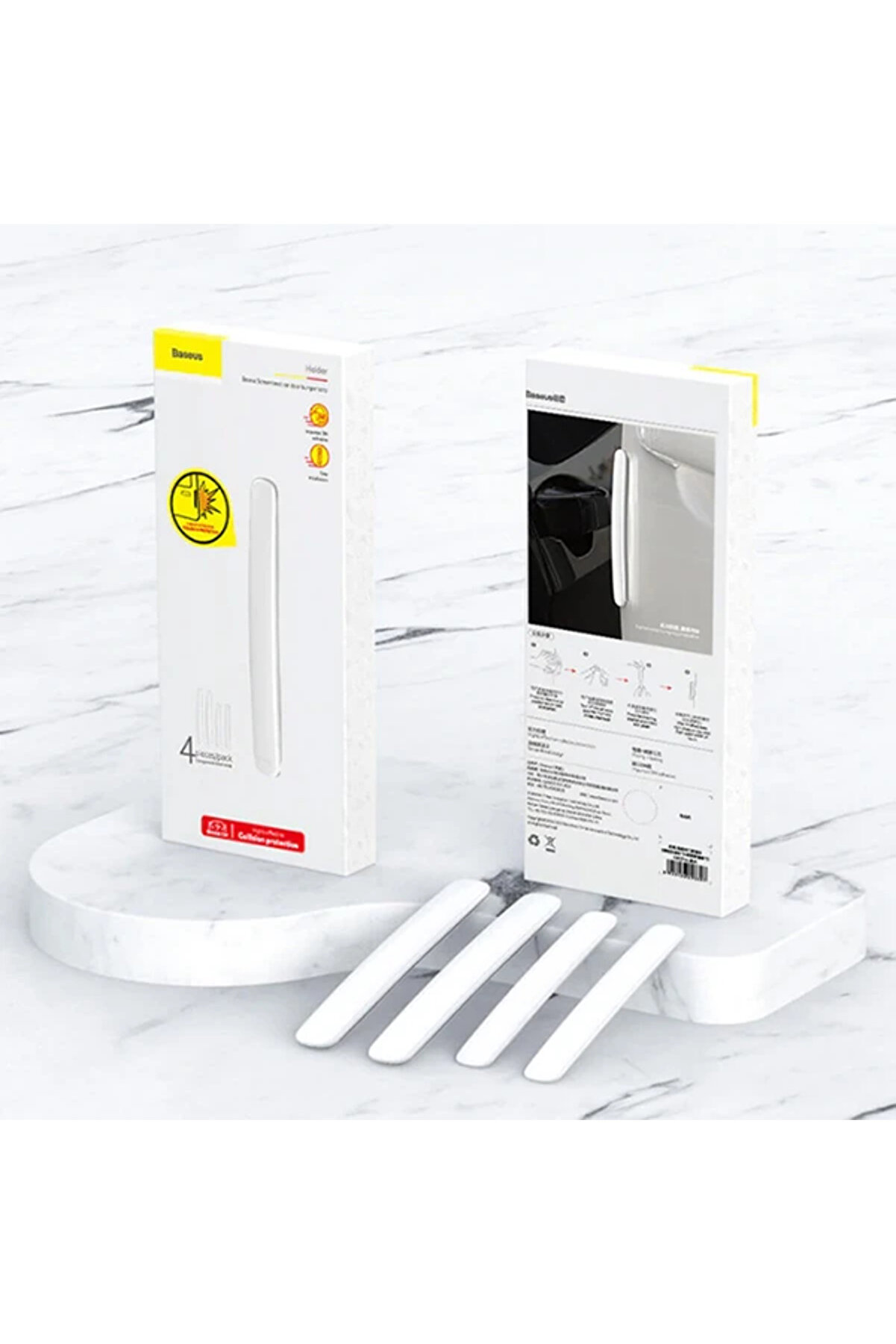 4 Parça Uni̇versal Kapı Anti̇ Scratch Çi̇zi̇k Önleyi̇ci̇ Tampon Koruma-(5775) - Gms8336-4200