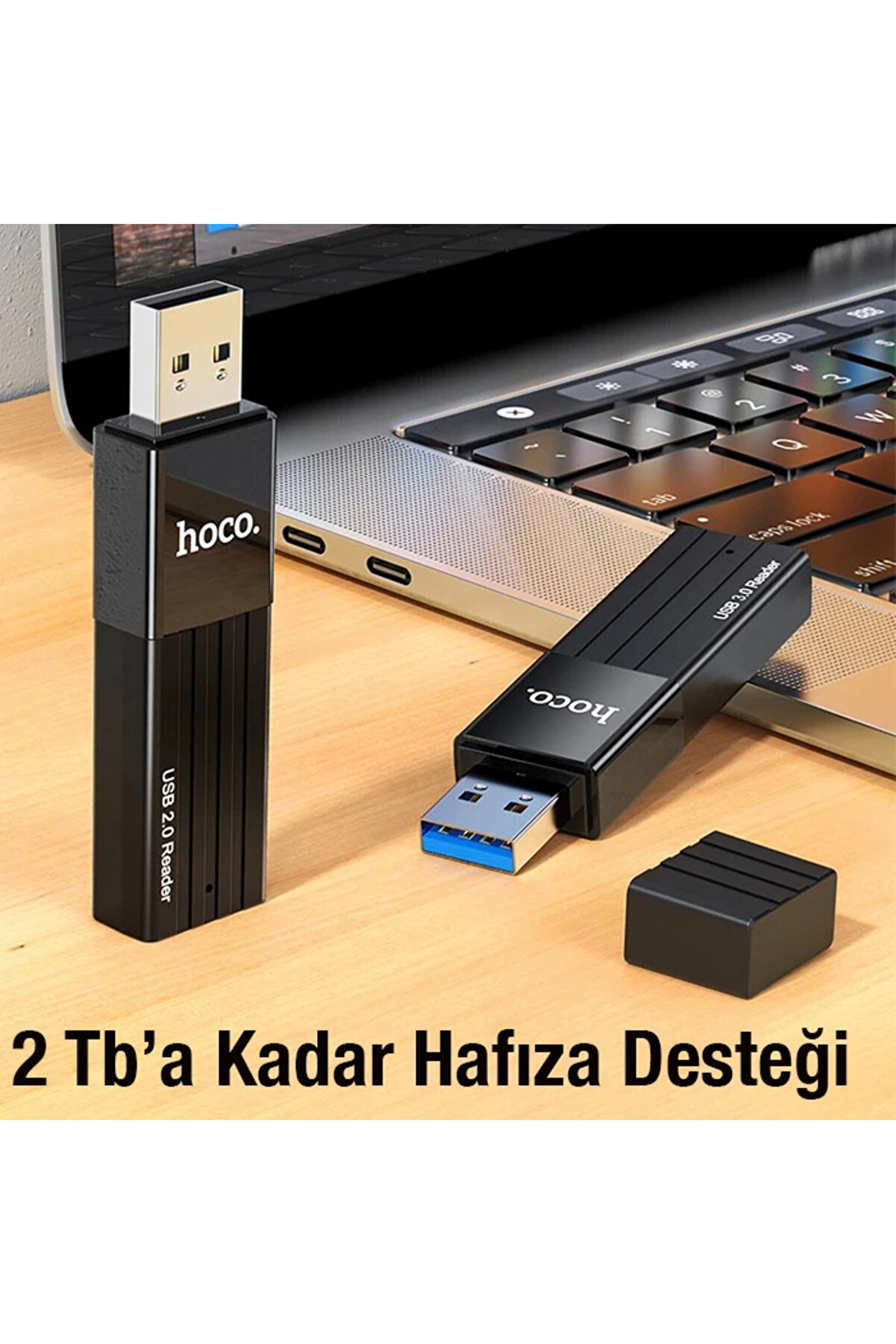 Hoco Hb20 2İn1 Hafıza Kart Okuyucu Usb 2.0 Çevi̇ri̇ci̇ Adaptör-(1903) - Dropx3788-1392
