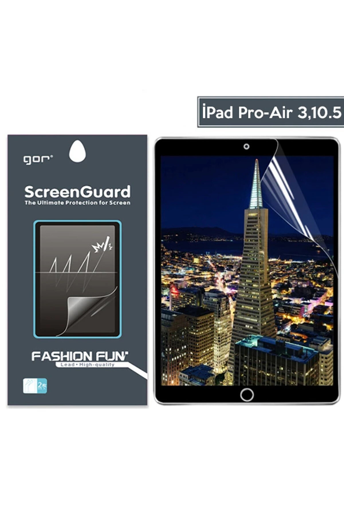 CepteToptan Gor Apple İPad Pro-Air 310.5 Darbe Emici Ekran Koruyucu-(1903) - DROPX9113-2734