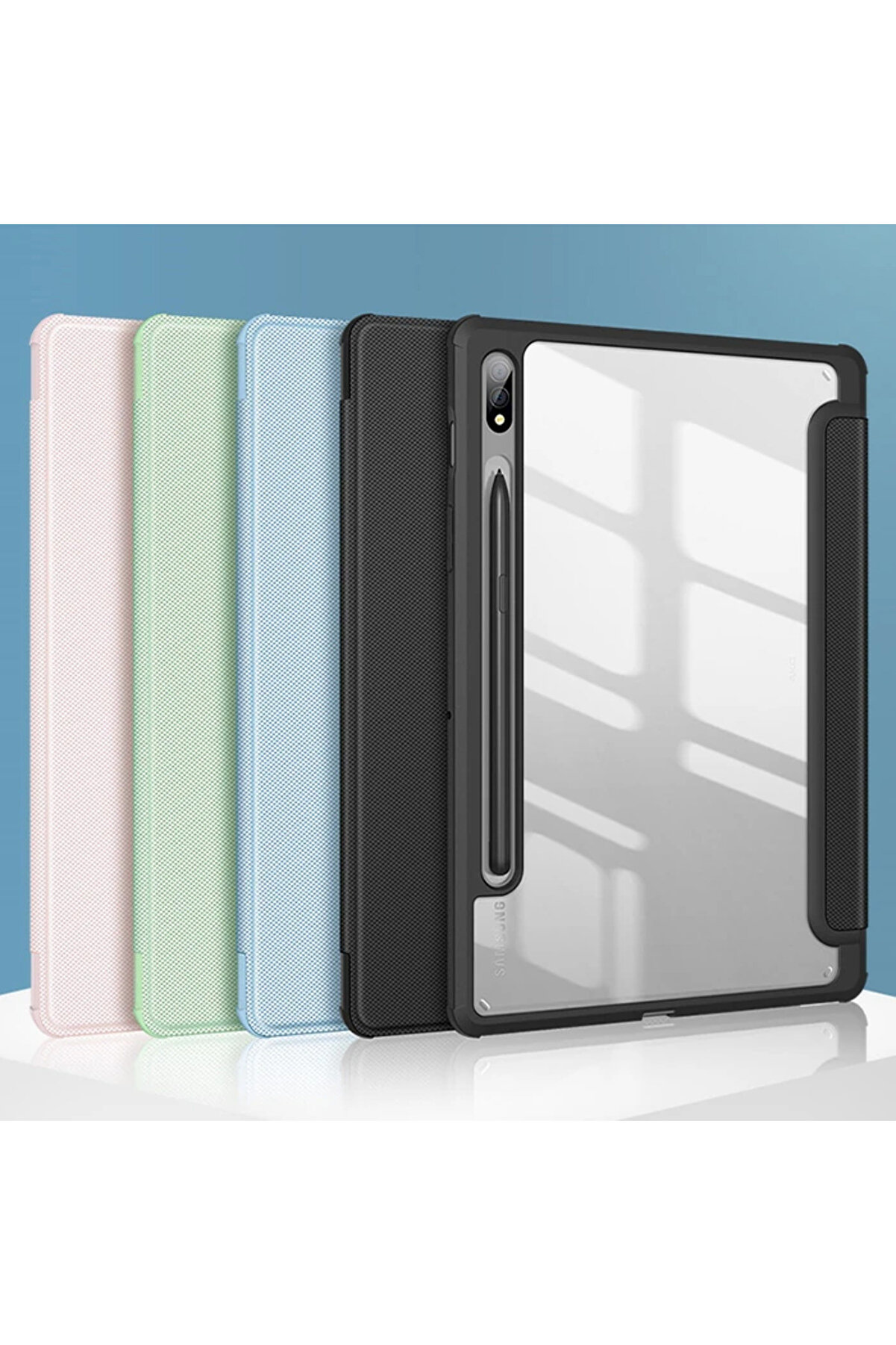 Dux Duci̇s Sm Galaxy Tab S8-S7 Kılıf Toby Seri̇es Manyeti̇k Kapaklı Kılıf (X70 - Dropx6144-4976