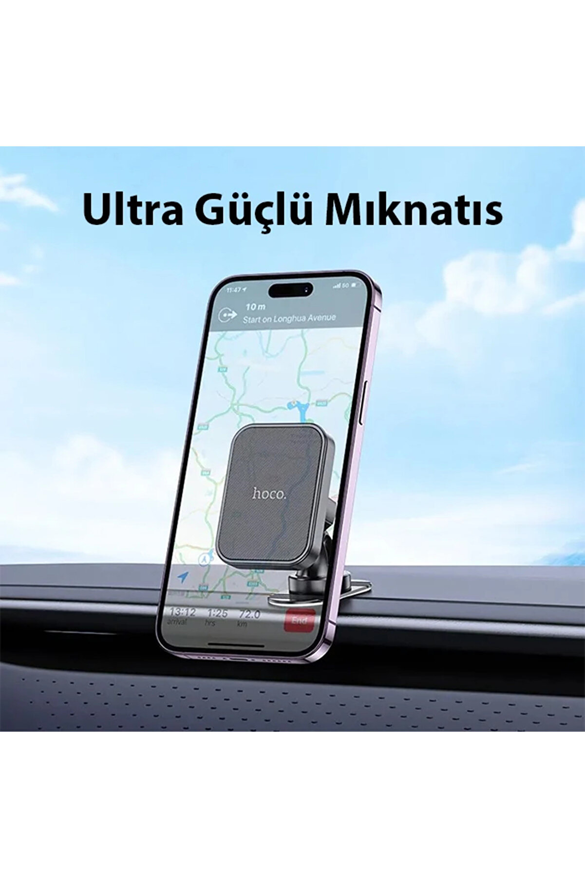 Hoco H33 360° Dönebi̇len Torpi̇do Üstü Araç İçi̇ Magsafe Manyeti̇k Araç İçi̇ - Dropx1827-3777