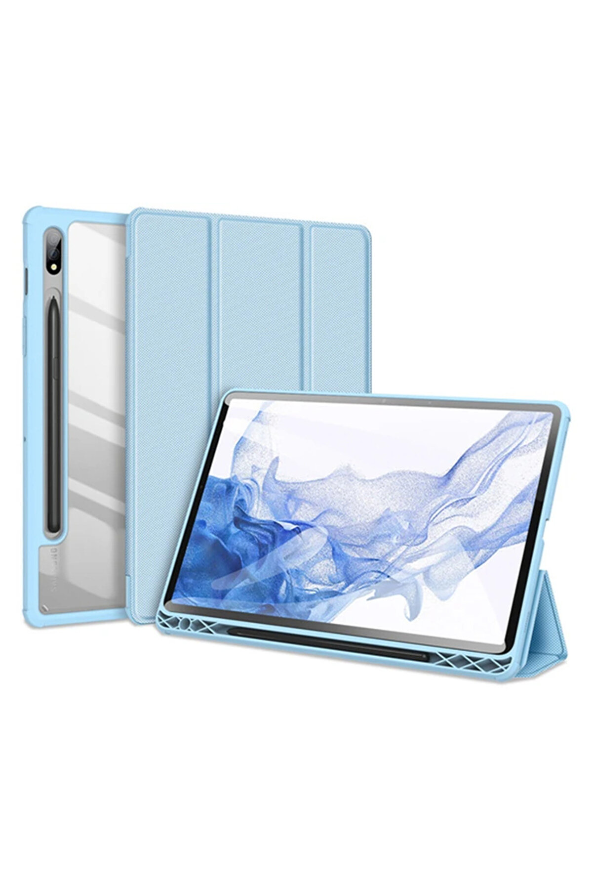 Dux Duci̇s Sm Galaxy Tab S8-S7 Kılıf Toby Seri̇es Manyeti̇k Kapaklı Kılıf (X70 - Dropx6144-4976