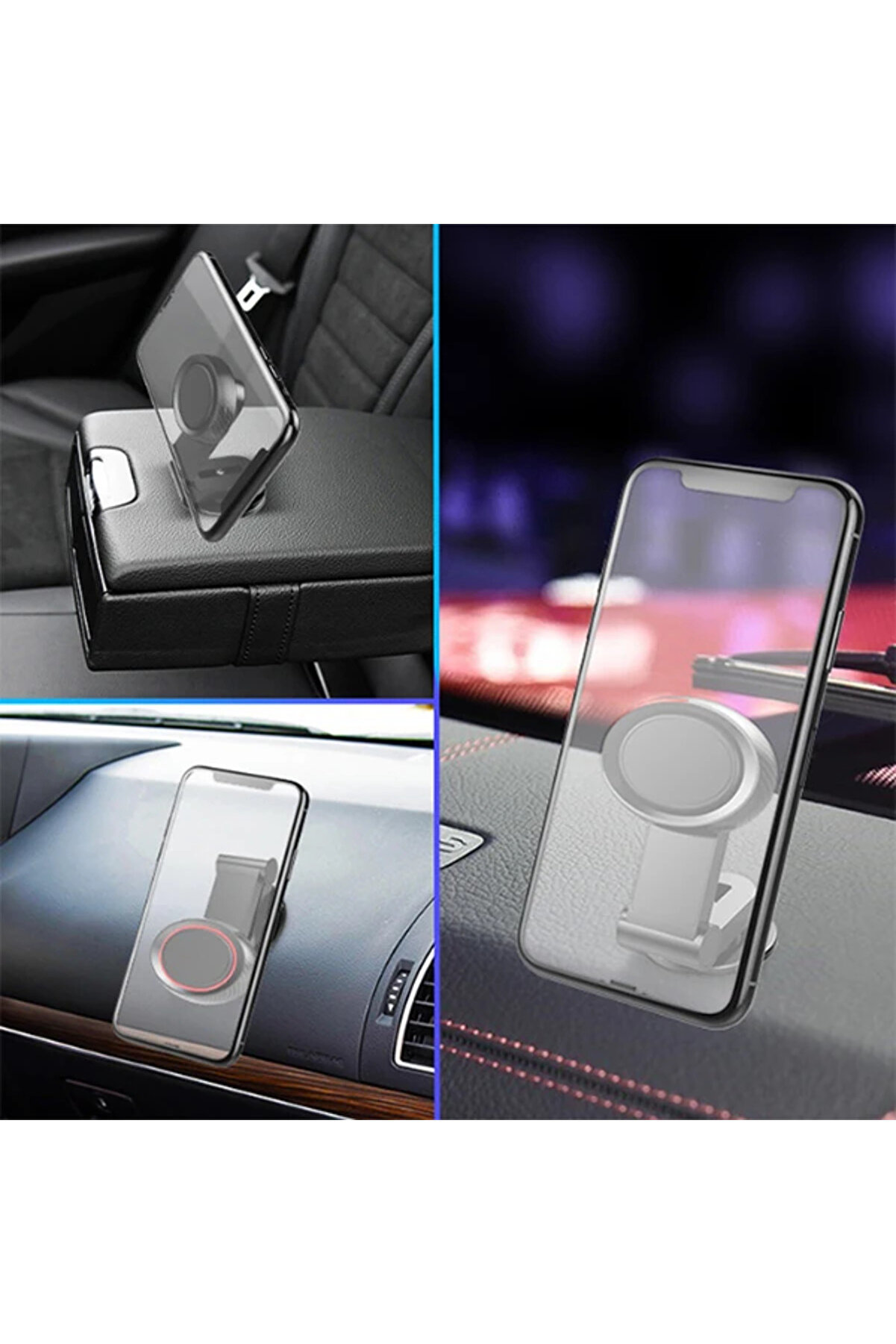 Ally Mıknatıslı Araç Telefon Tutucu Cam Ve Torpi̇do Üstü-(1903) - Toabm6178-5834