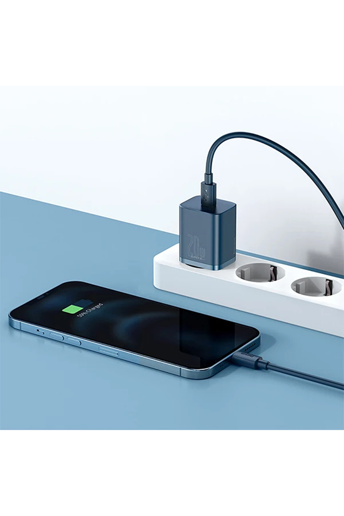 Super Si̇ 20W Pd Type-C Hızlı Şarj Adaptörü 20W İphone 15-14-13- 12-11 Hız - Dropx1875-9394