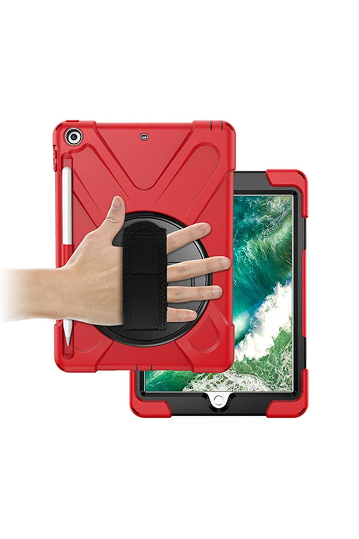 İpad 9.72017 İpad 9.7 2018 Kalem Yerli̇ Standlı Zırh Kılıf/Shockproof Case- - Dropx5803-1449