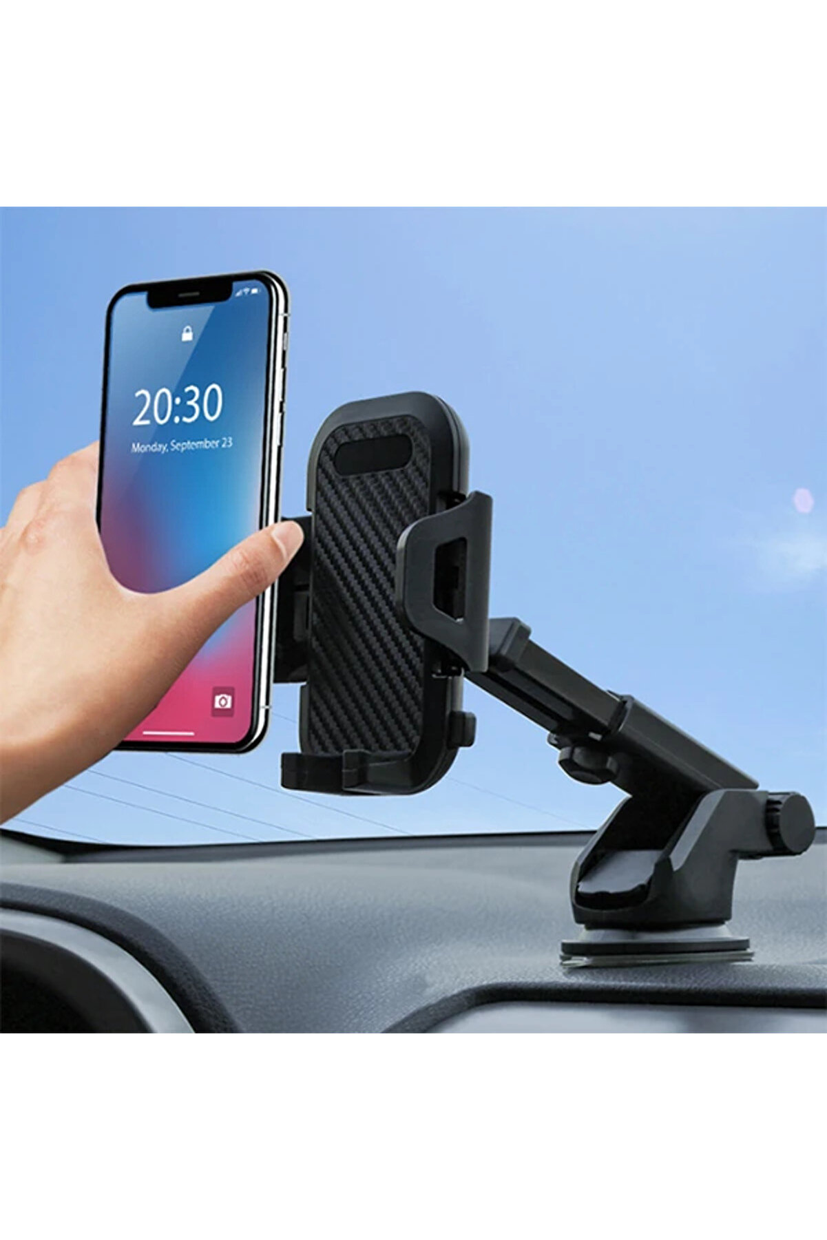 CepteToptan ALLY 2in1 Torpido Üstü Teleskopik Ve Ya Havalandırma Araç Telefon Tutucu-(19 - DROPX1311-7047