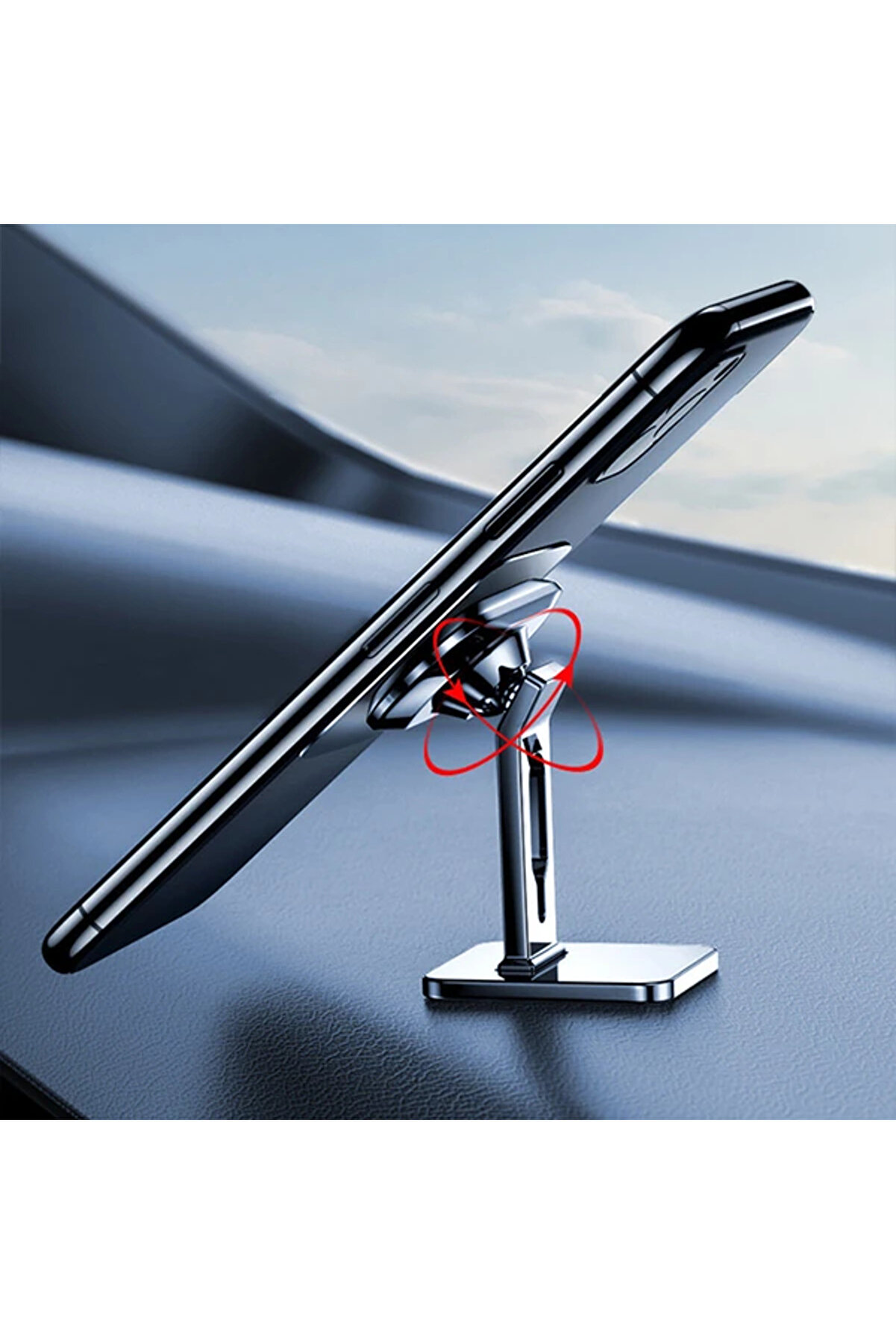 Ally Manyeti̇k Mıknatıslı Stand Ti̇pi̇ Telefon Araç Tutucu-(1903) - Dropx6866-8308