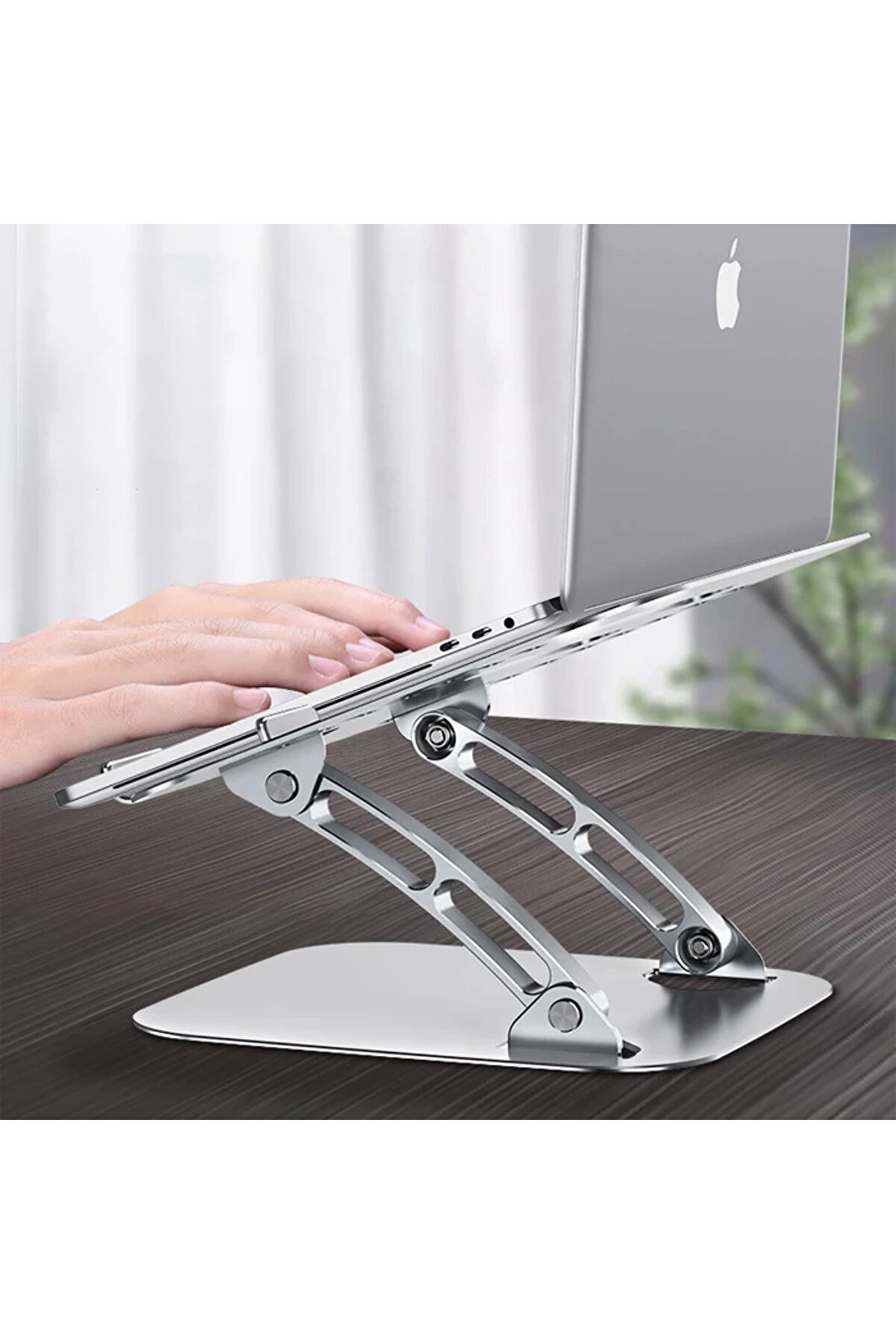 Ally T602 Ayarlanabi̇li̇r Katlanır Isı Havalandırmalı Alümi̇nyum Laptop Stand - Dropx2466-3395