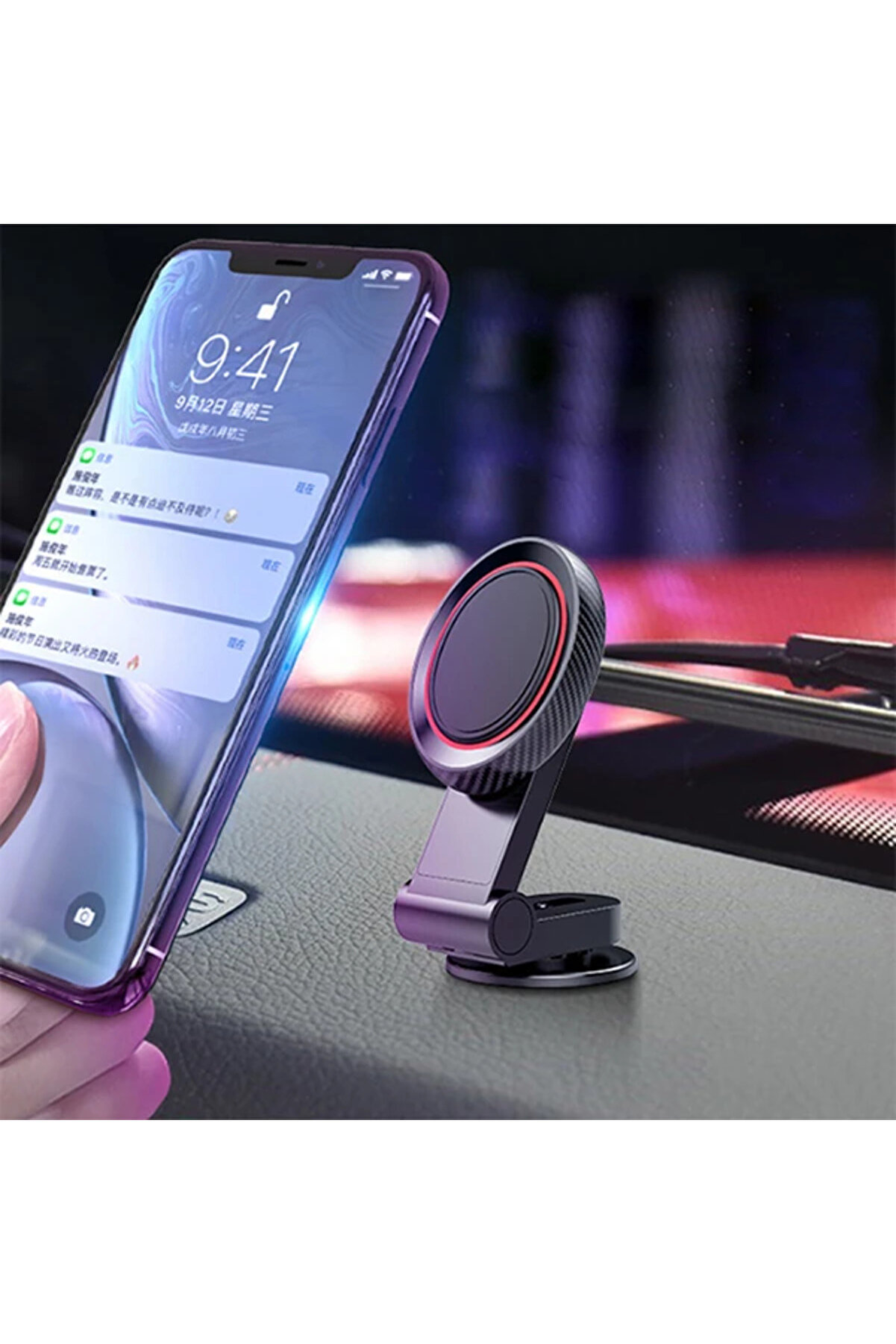 Ally Mıknatıslı Araç Telefon Tutucu Cam Ve Torpi̇do Üstü-(1903) - Toabm6178-5834