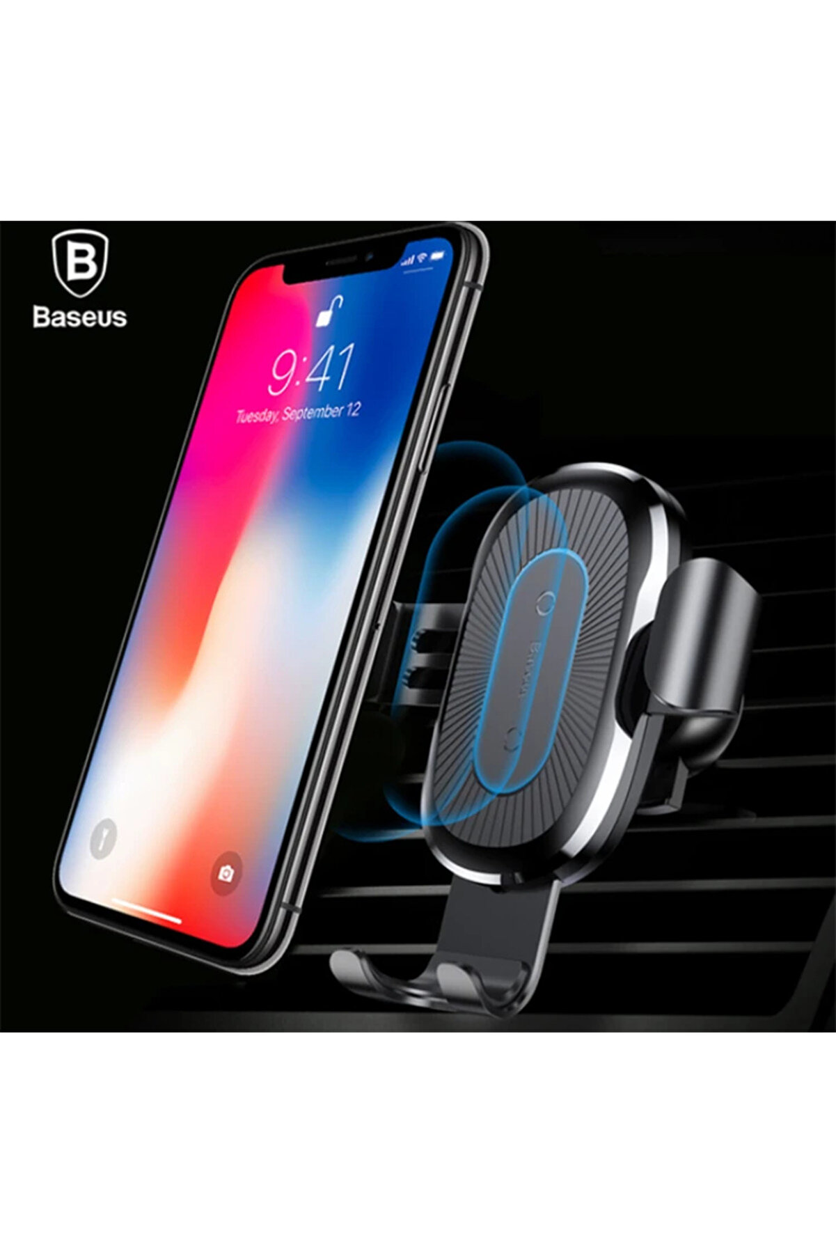 gizmurstore Wxyl-01 Araç İçi Telefon Tutucu ve Kablosuz Şarj Aleti-(5775) - GMS4194-1106