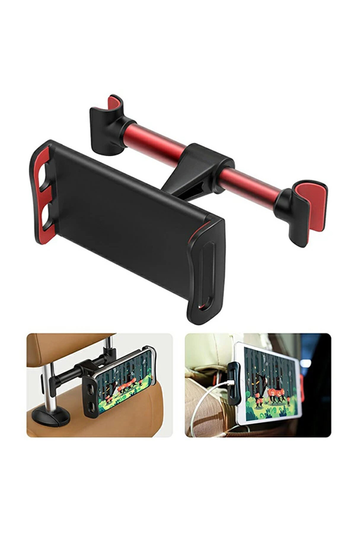 Ally Chz-04 Araç Arka Koltuk 12.9 İnch Kadar Tablet Telefon Tutucu-(1903) - Dropx7505-5584