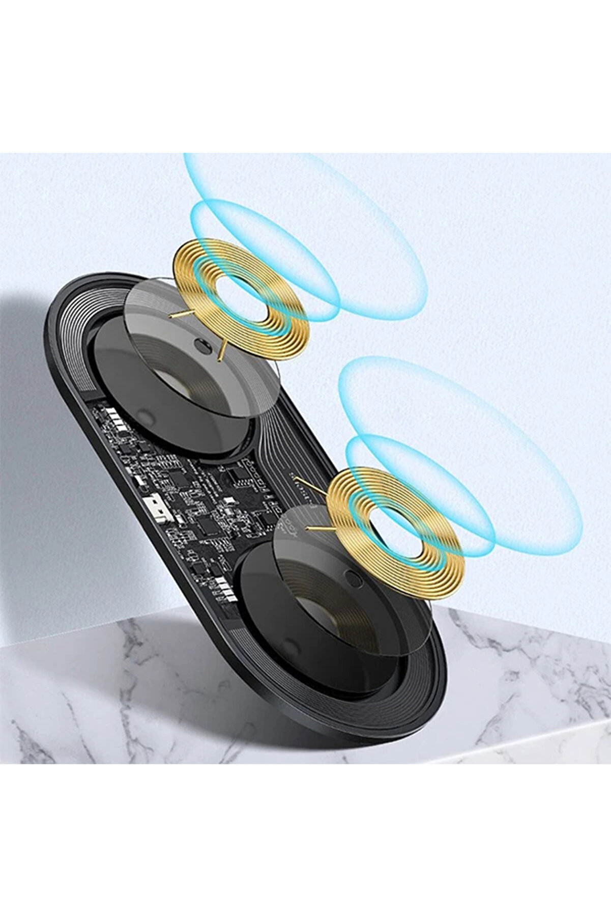 Si̇mple 2İn1 Kablosuz Wi̇reless Şarj 18W İphones+İpods-(1903) - Dropx3264-7147