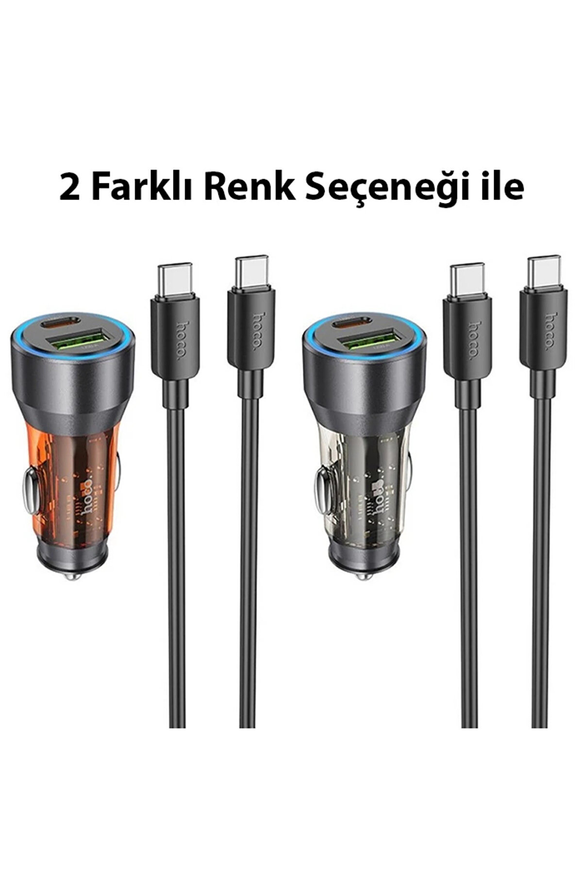 Hoco Nz12A Acti̇on Pd43W Usb + Type-C Araç Çakmaklık Hızlı Şarj Aleti̇ + Typ - Dropx8758-8460