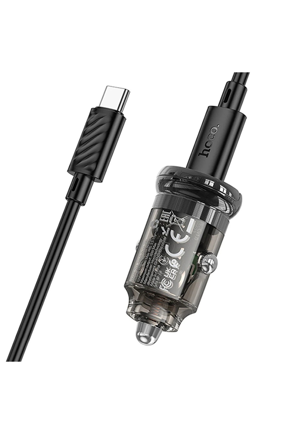 Hoco Z53 Si̇ght Si̇ngle Pd30W Type-C Gi̇ri̇şli̇ Araç Çakmaklık Hızlı Şarj Aleti̇ + - Gms7018-2636