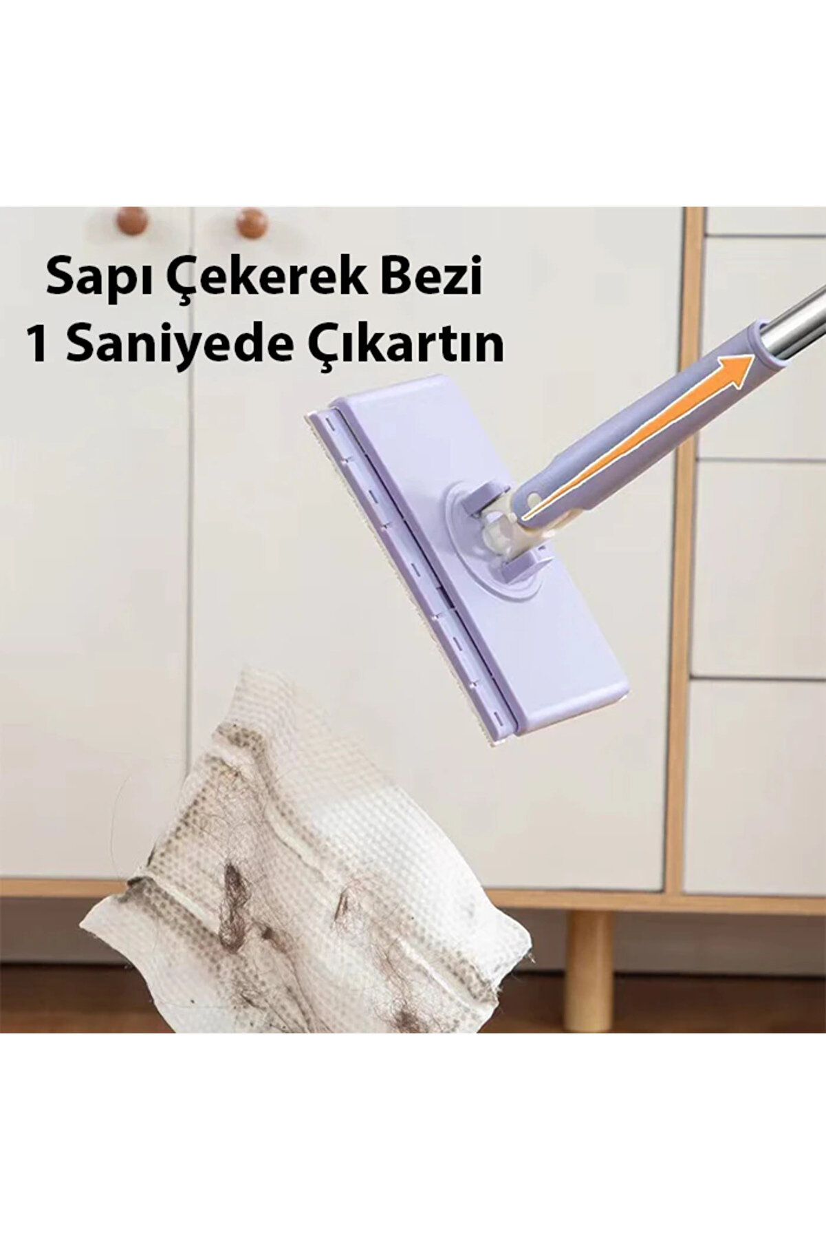 Mrpurple Ally Yüzey Temi̇zli̇k Havlusu Kullan At Temi̇zli̇k Bezi̇ İçi̇n Küçük Otomati̇k Mi̇ni̇ Mop - 4Adet Be