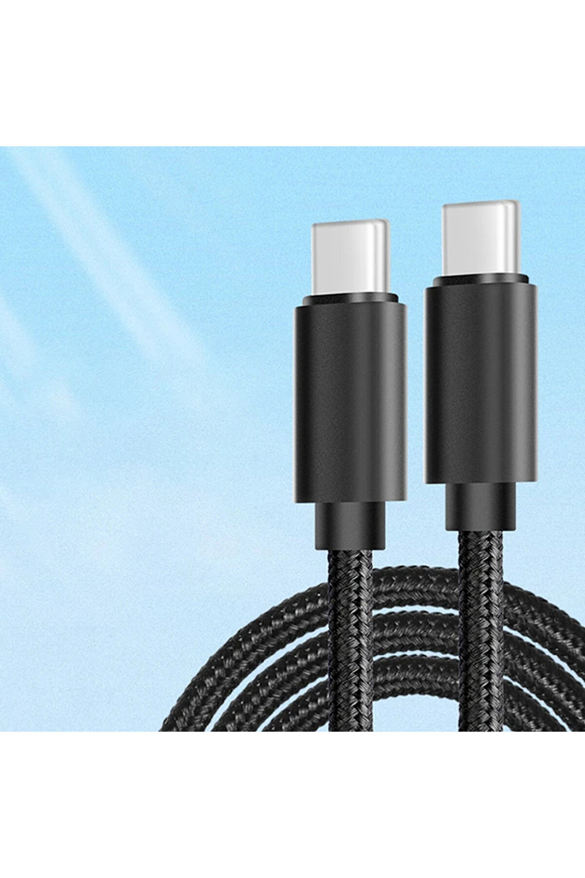 CepteToptan İPhone 15 65W Type-C to Type-C Hızlı Şarj ve Data Kablosu 2m-(1903) - DROPX5565-4178