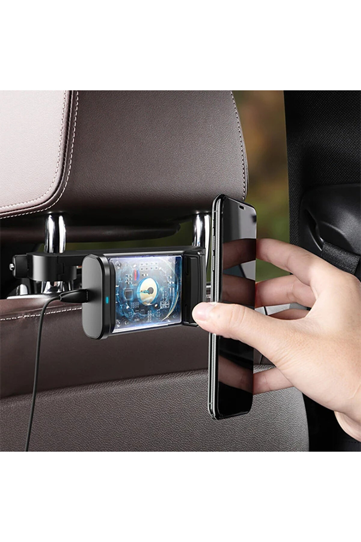 Arka Koltuk Kablosuz Telefon Tutucu Wi̇reless 15W Hızlı Şarj Ci̇hazı - Energy Stor - Cpt209955-82